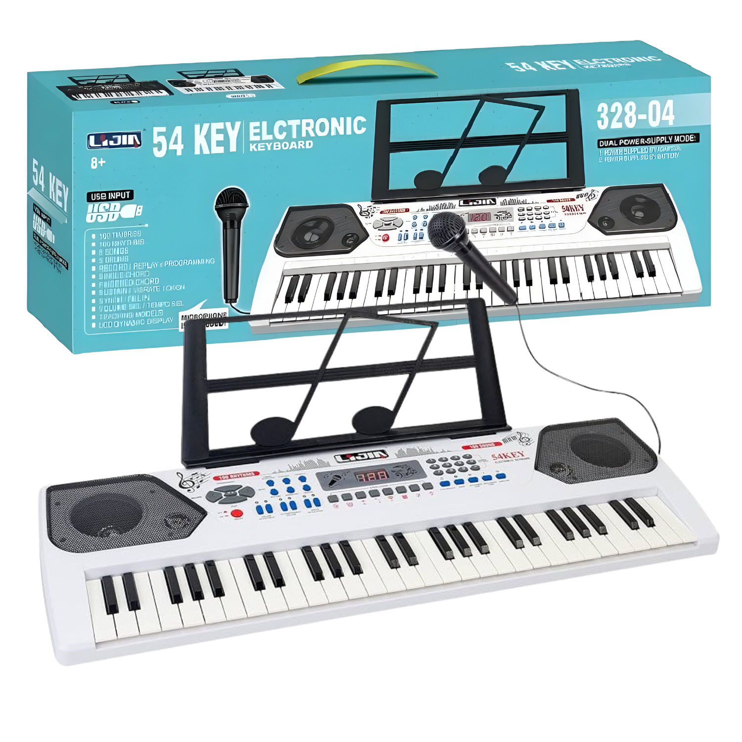 PIANO MUSICAL DE 54 KEYS CON VARIEDAD DE SONIDOS - 3