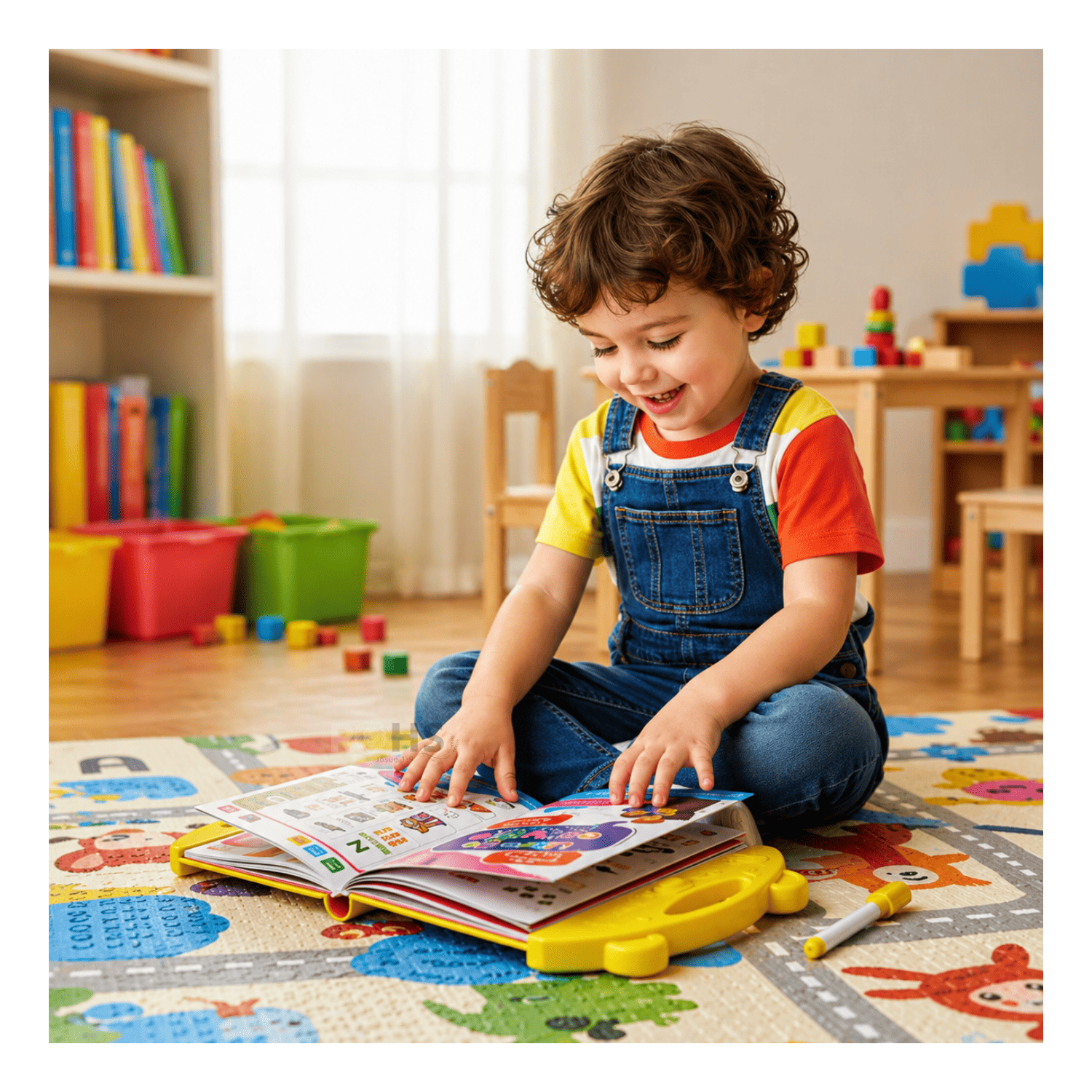 LIBRO EDUCATIVO INTERACTIVO PARA NIÑOS CON SONIDO LETRAS NÚMEROS ESCRITURA Y DIBUJO - 4