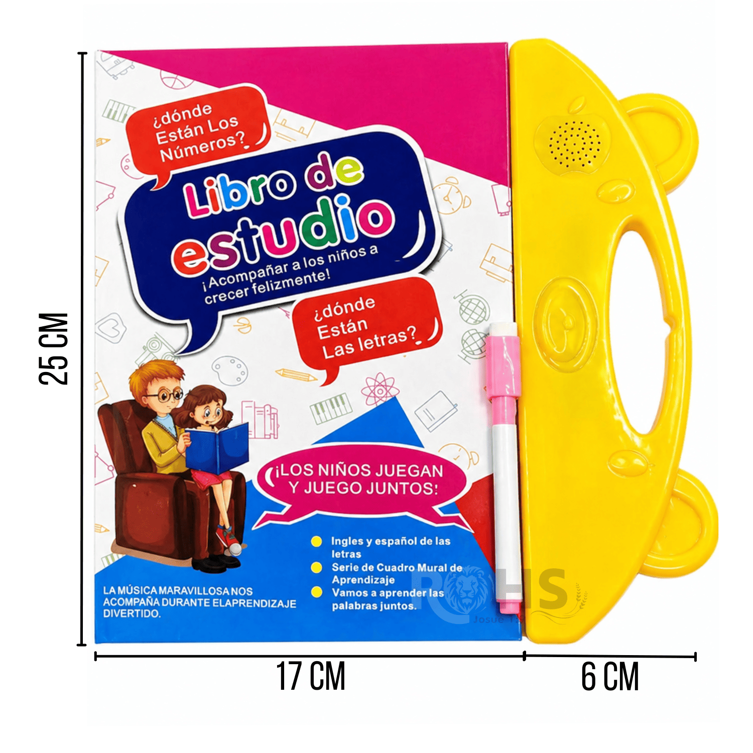 LIBRO EDUCATIVO INTERACTIVO PARA NIÑOS CON SONIDO LETRAS NÚMEROS ESCRITURA Y DIBUJO - 7