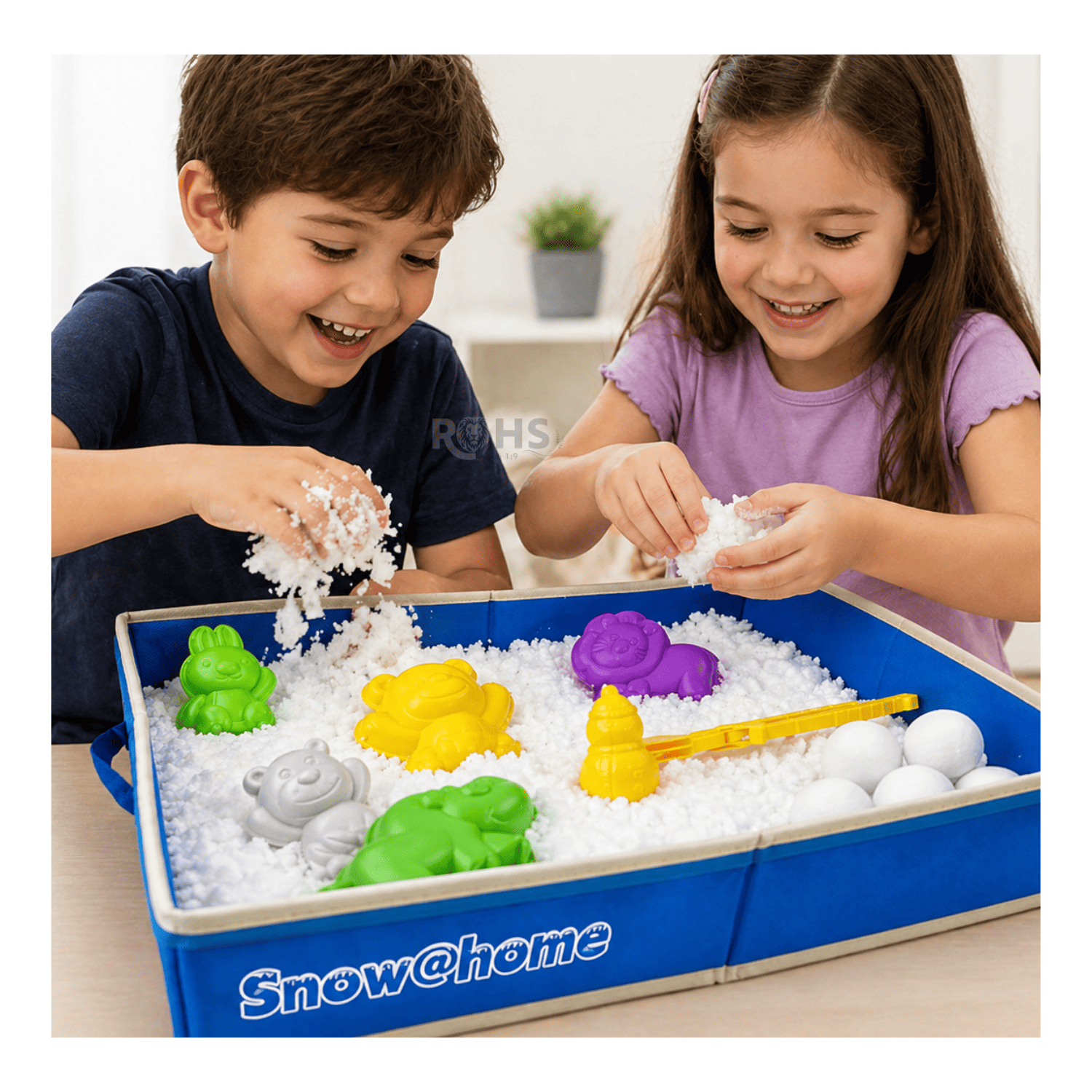 NIEVE MÁGICA PARA NIÑOS CON MOLDES Y CAJA ANTIDESORDEN + TABLET LCD DE REGALO - 7
