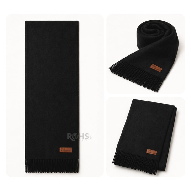 CHALINA NEGRA + GORRO BLANCO CUADRILLÉ - 6