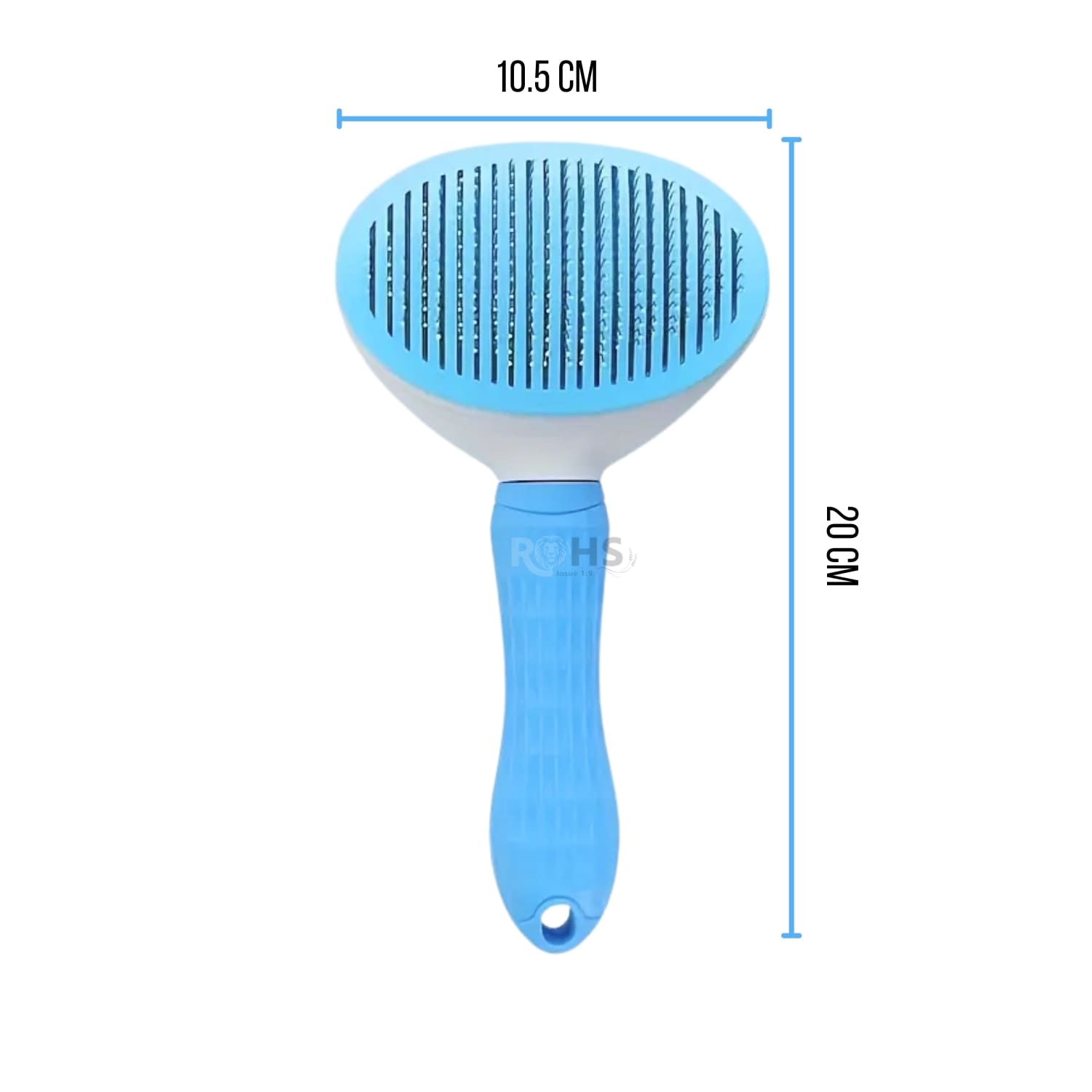 DÚO MASCOTA KIT DE ASEO KEMEI Y CEPILLO QUITA PELUSA CELESTE - 4