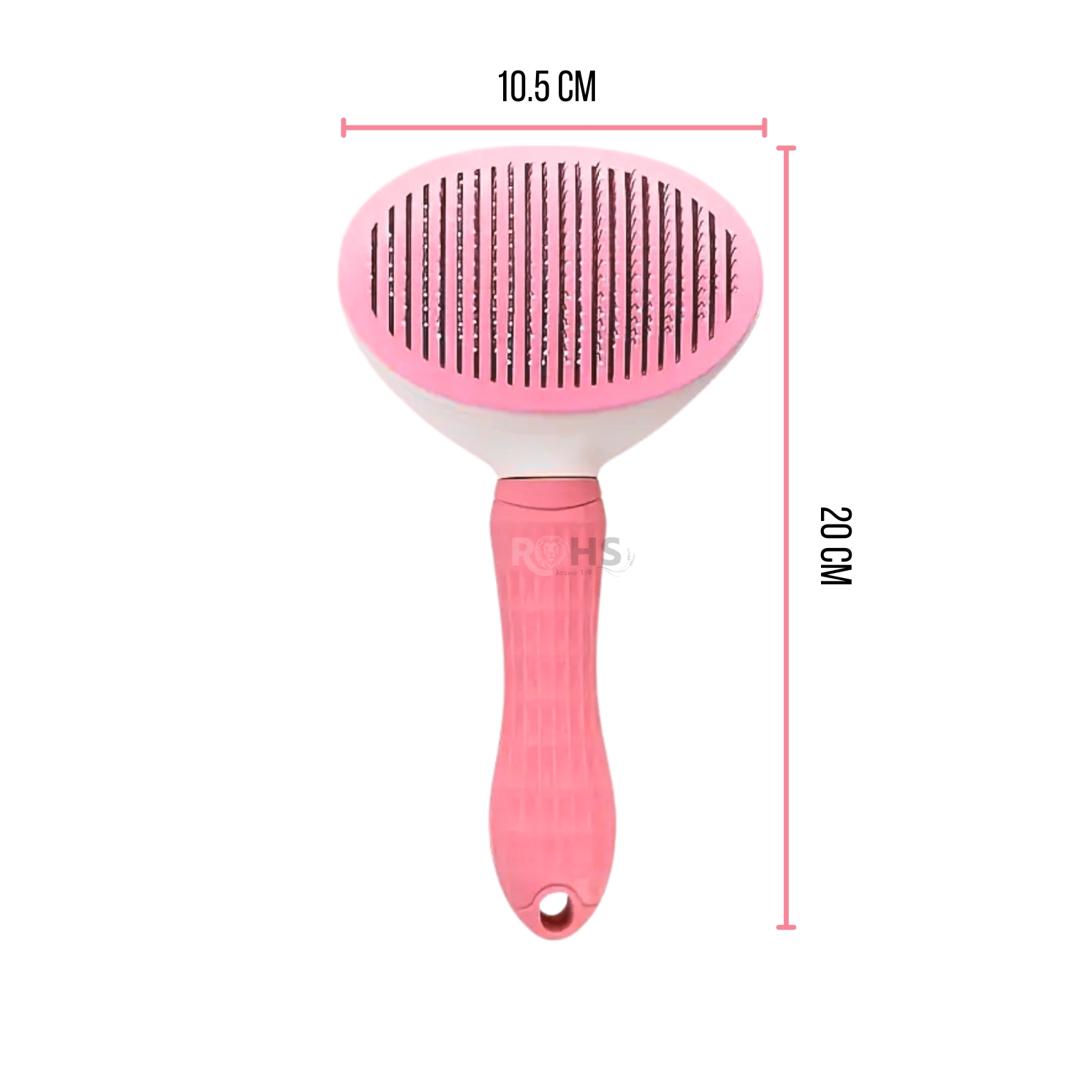 DÚO MASCOTA KIT DE ASEO KEMEI Y CEPILLO QUITA PELUSA ROSA - 4
