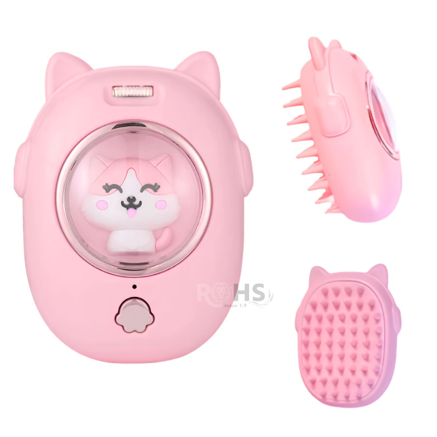 CEPILLO INTERACTIVO ROSADO PARA GATOS 2 EN 1 CON LÁSER DE JUEGO Y CEPILLADO - 2