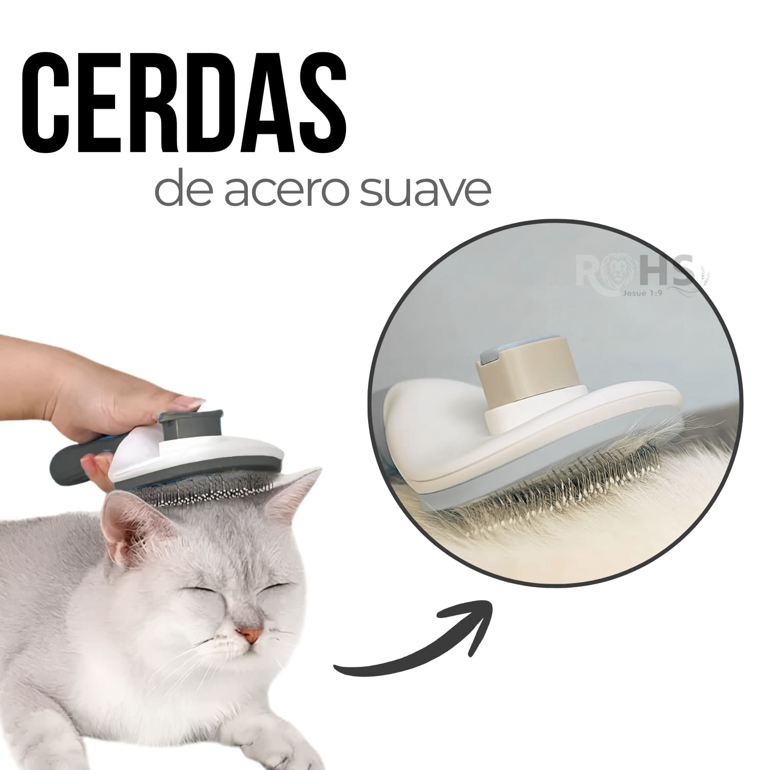 DÚO MASCOTA BAÑO ECOLÓGICO Y CEPILLO QUITA PELUSA GRIS PARA PERROS Y GATOS - 7