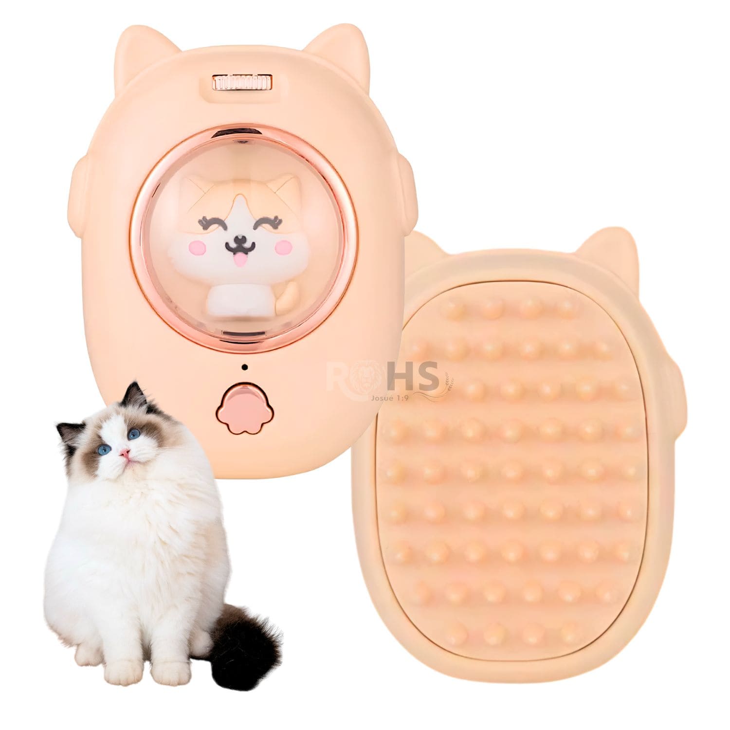 CEPILLO INTERACTIVO CREMA PARA GATOS 2 EN 1 CON LÁSER DE JUEGO Y CEPILLADO - 1