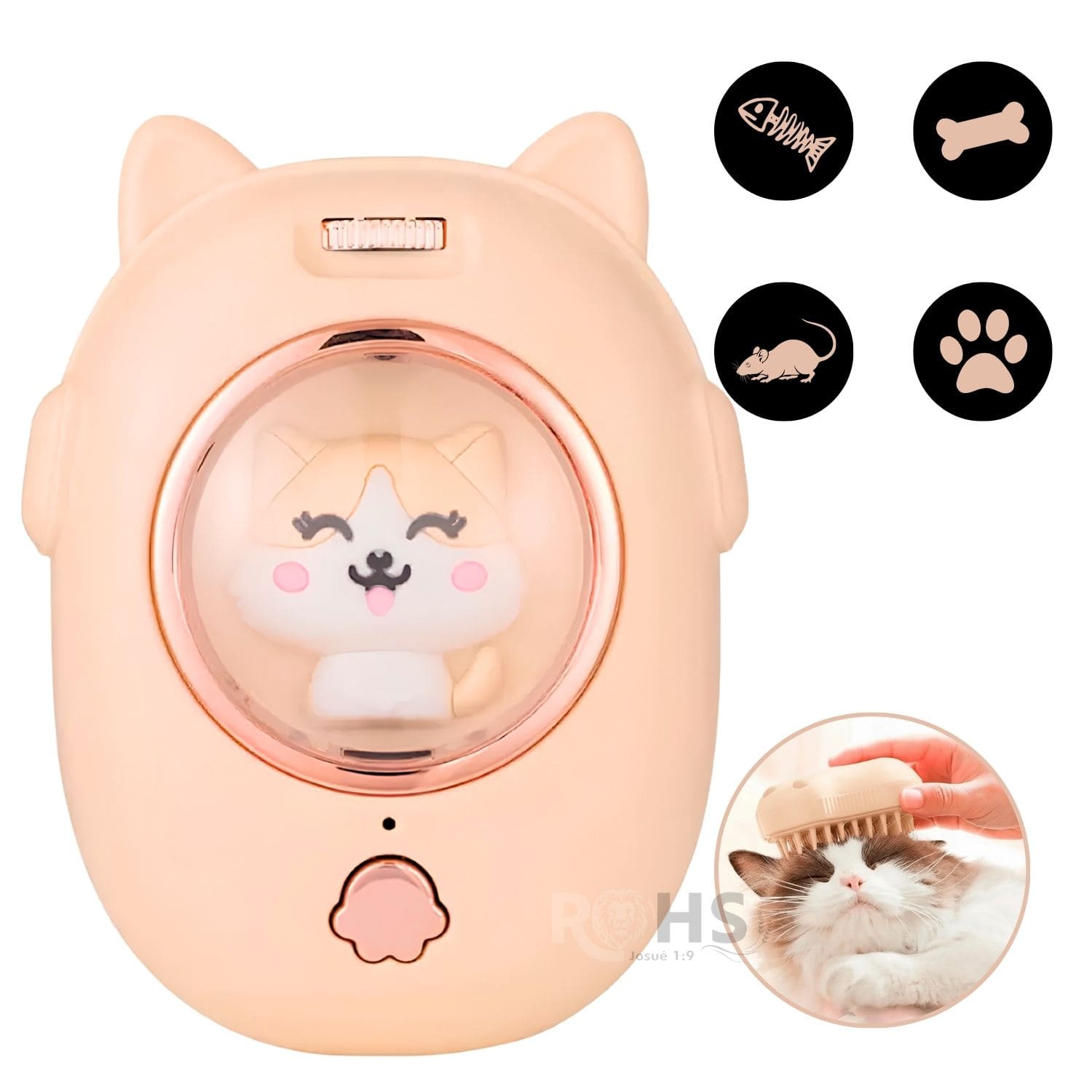 CEPILLO INTERACTIVO CREMA PARA GATOS 2 EN 1 CON LÁSER DE JUEGO Y CEPILLADO - 5