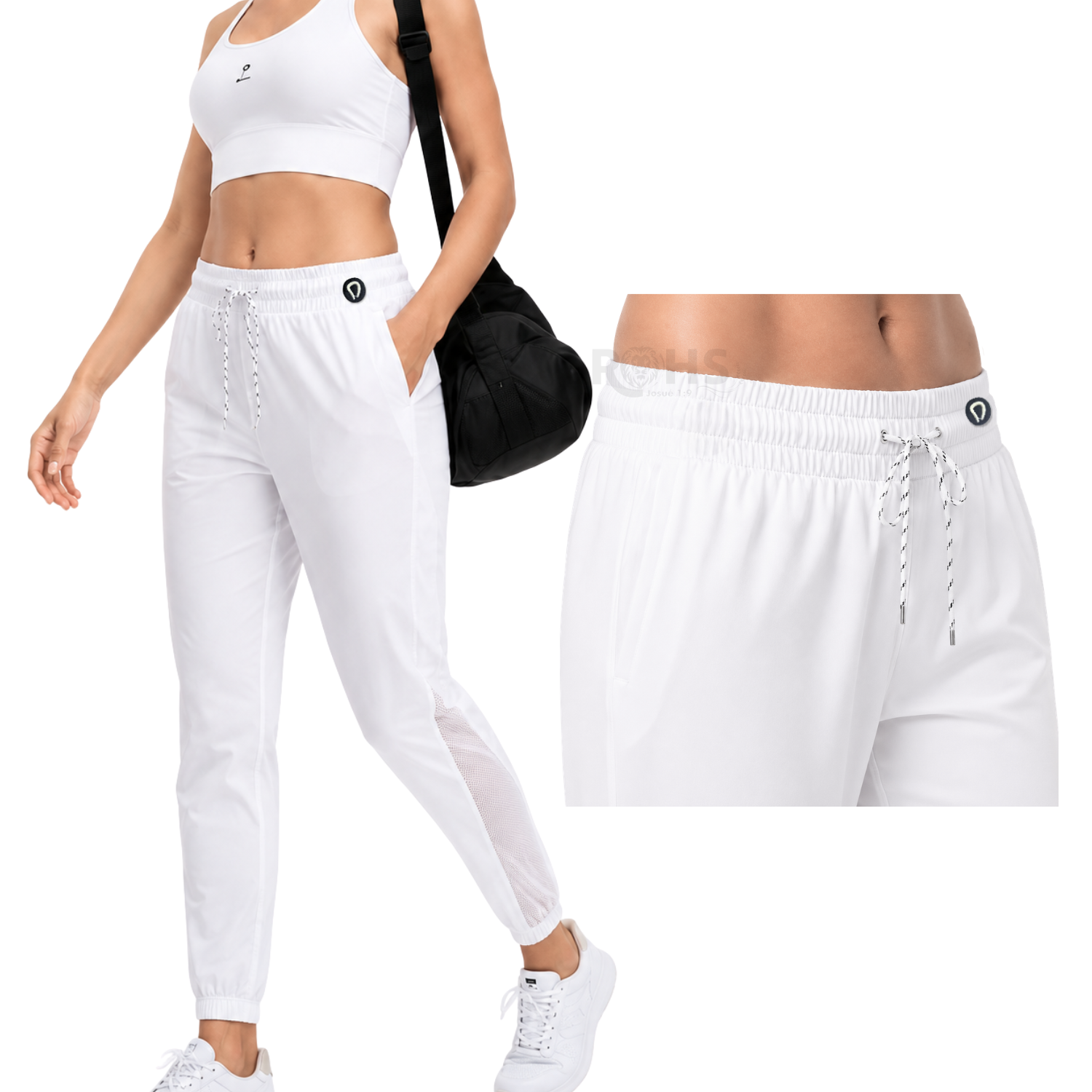 PANTALÓN JOGGER DEPORTIVO PARA MUJER BLANCO S - 2