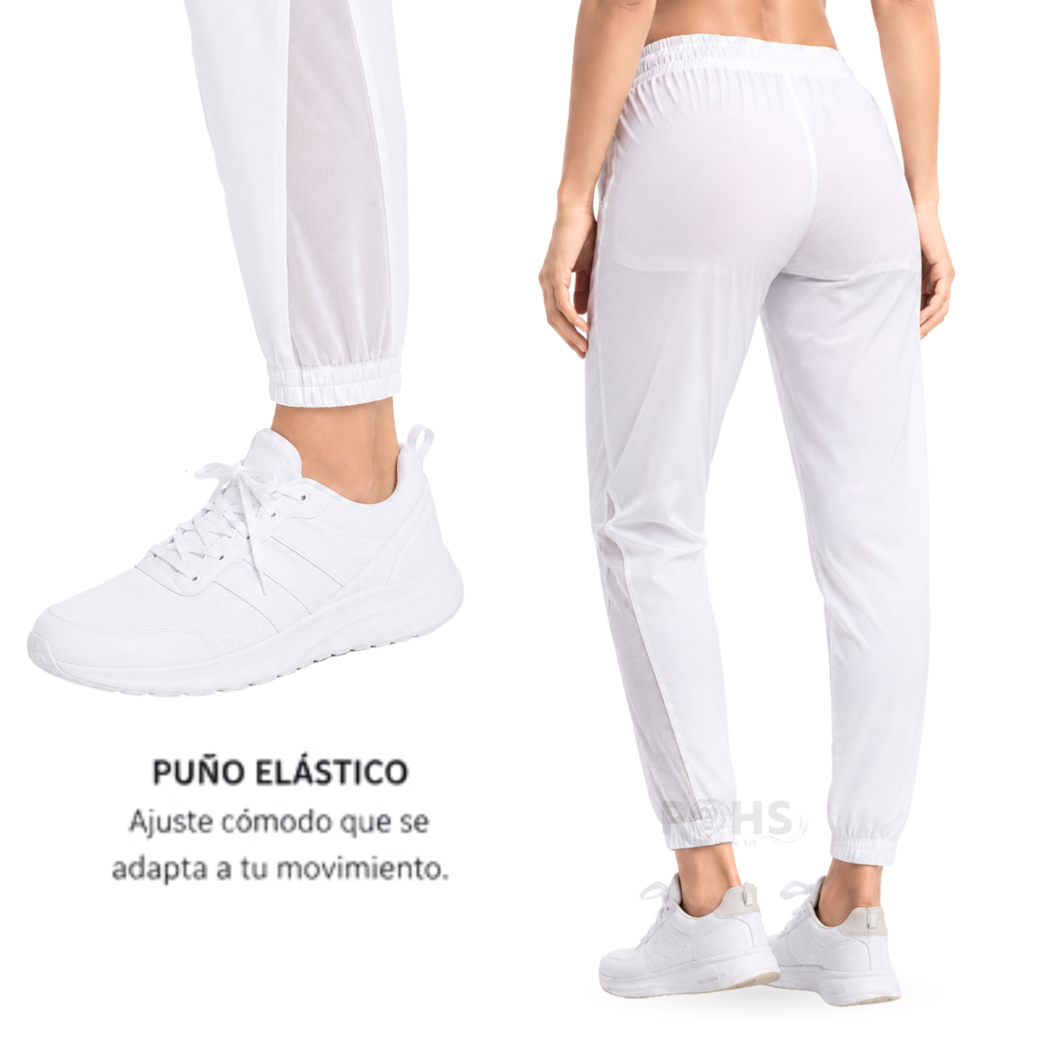 PANTALÓN JOGGER DEPORTIVO PARA MUJER BLANCO S - 3