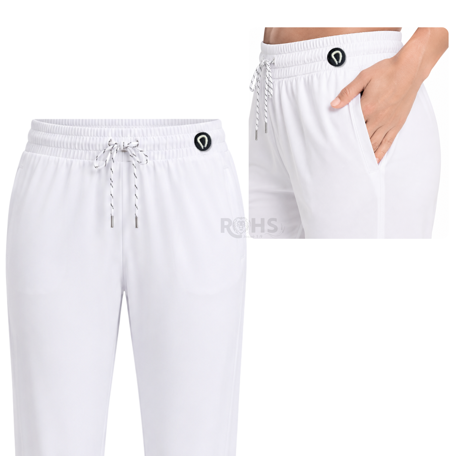 PANTALÓN JOGGER DEPORTIVO PARA MUJER BLANCO S - 4