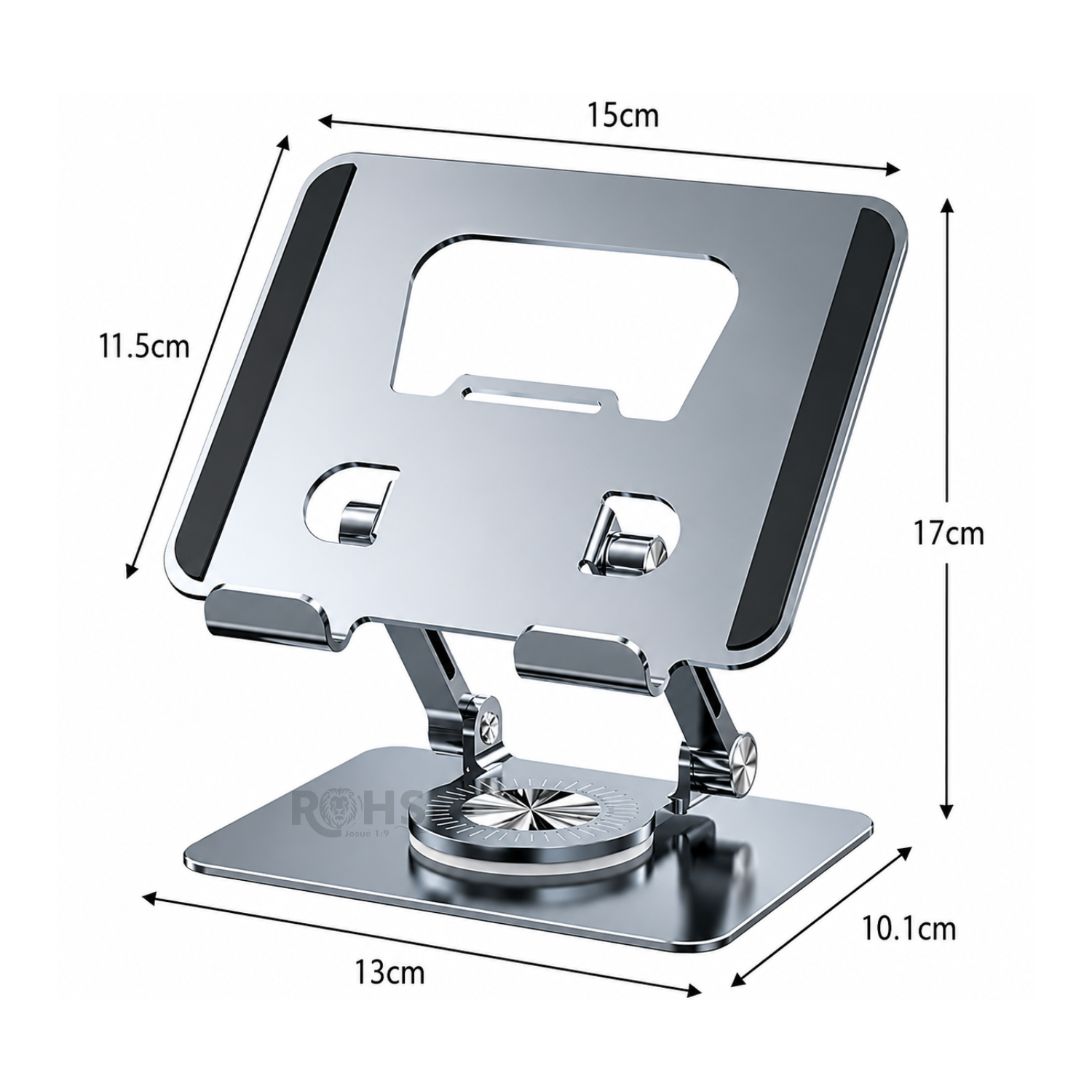 SOPORTE PREMIUM BAIHUO PARA TABLET Y CELULAR CON BASE GIRATORIA 360° - 2