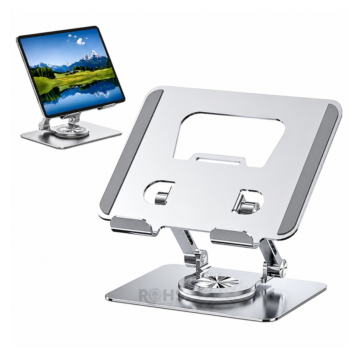 SOPORTE PREMIUM BAIHUO PARA TABLET Y CELULAR CON BASE GIRATORIA 360° - 6