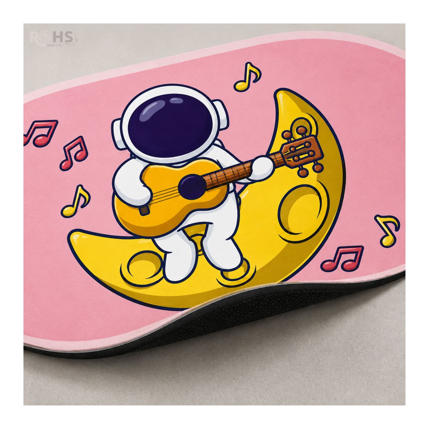 TAPETE DE BAÑO ANTIDESLIZANTE ASTRONAUTA ROSA 77 X 47.5 CM - 7