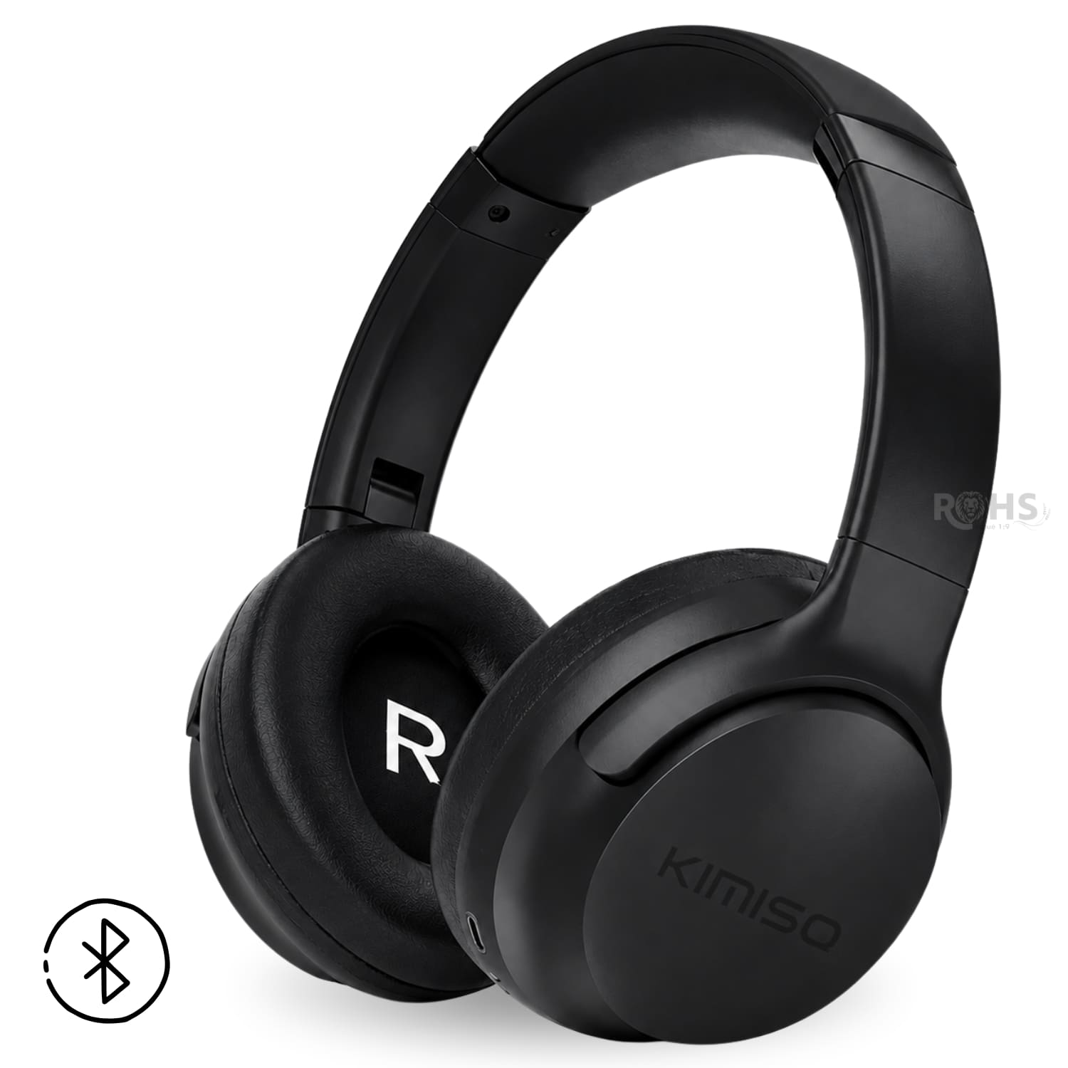 AUDÍFONOS BLUETOOTH KIMISO NEGRO PLEGABLES RECARGABLES CON BLUETOOTH Y DISEÑO ERGONÓMICO - 1