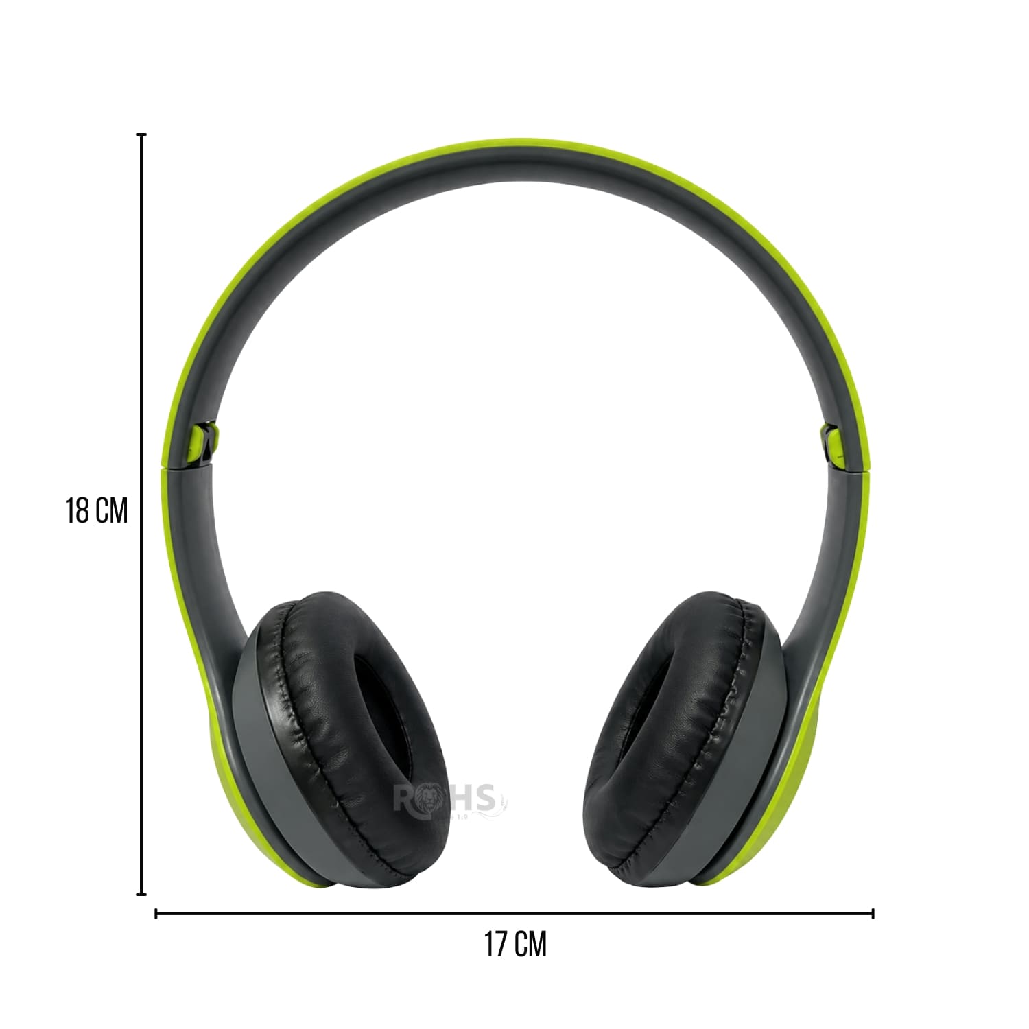 AUDÍFONOS BLUETOOTH P47 PLEGABLES RECARGABLES COLOR VERDE CON MICRÓFONO INTEGRADO - 3