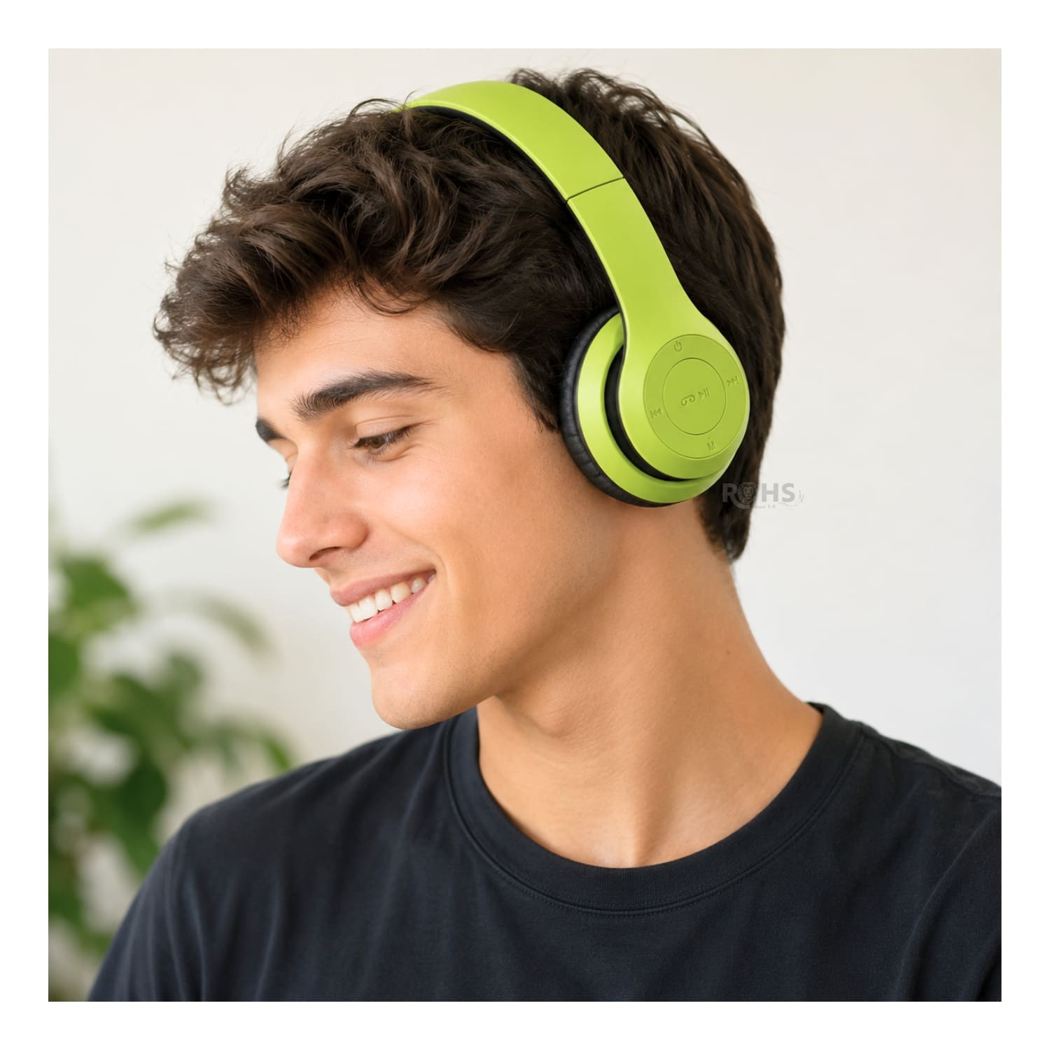 AUDÍFONOS BLUETOOTH P47 PLEGABLES RECARGABLES COLOR VERDE CON MICRÓFONO INTEGRADO - 7