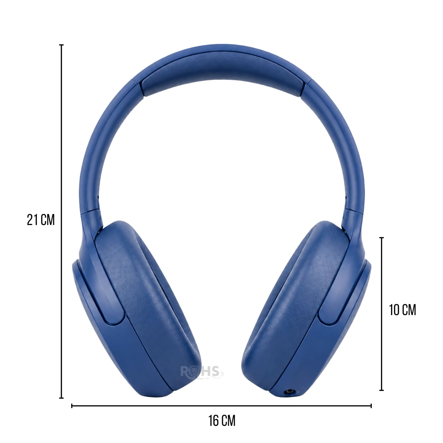 AUDÍFONOS BLUETOOTH KIMISO AZUL PLEGABLES RECARGABLES CON BLUETOOTH Y DISEÑO ERGONÓMICO - 3