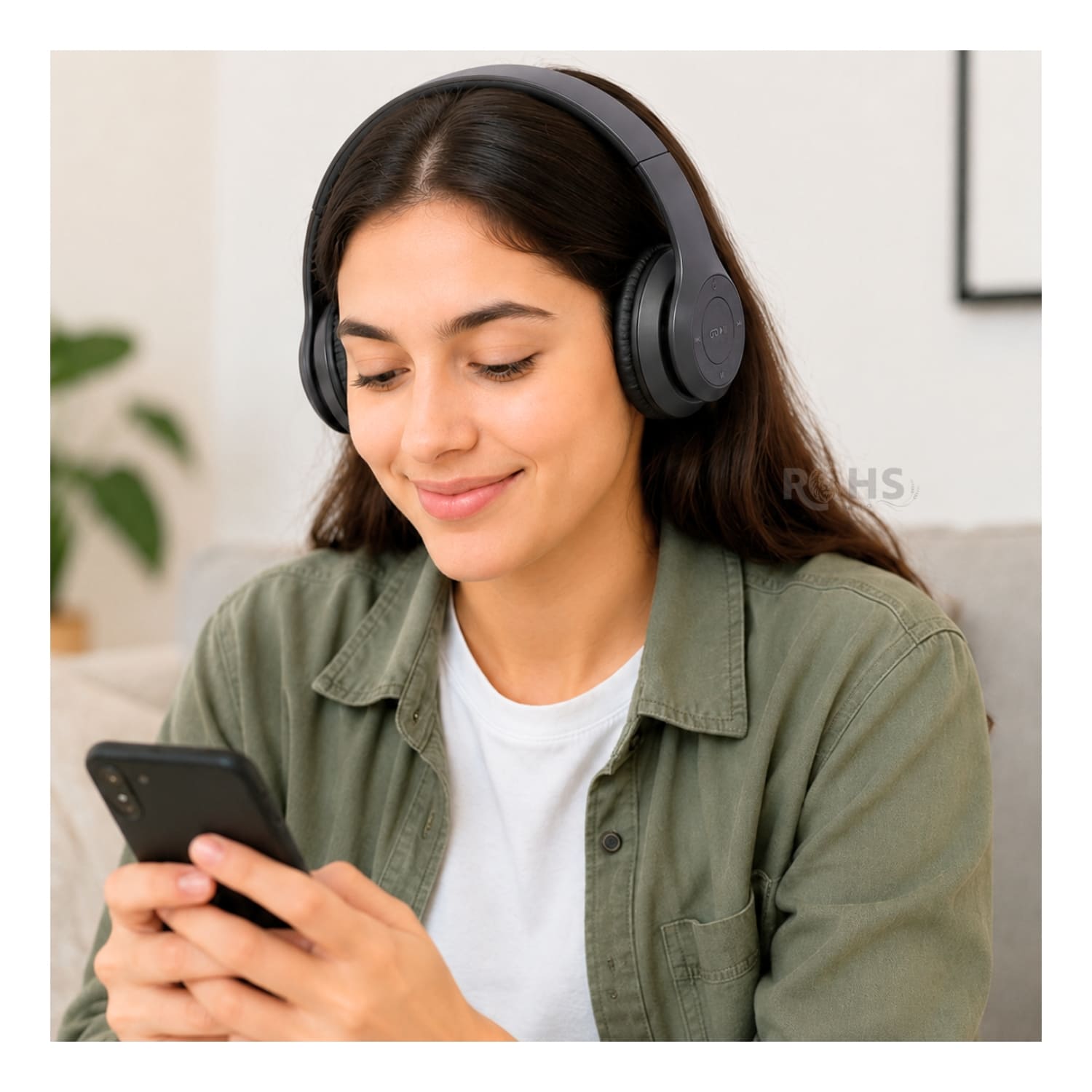 AUDÍFONOS BLUETOOTH P47 PLEGABLES RECARGABLES COLOR NEGRO CON MICRÓFONO INTEGRADO - 2