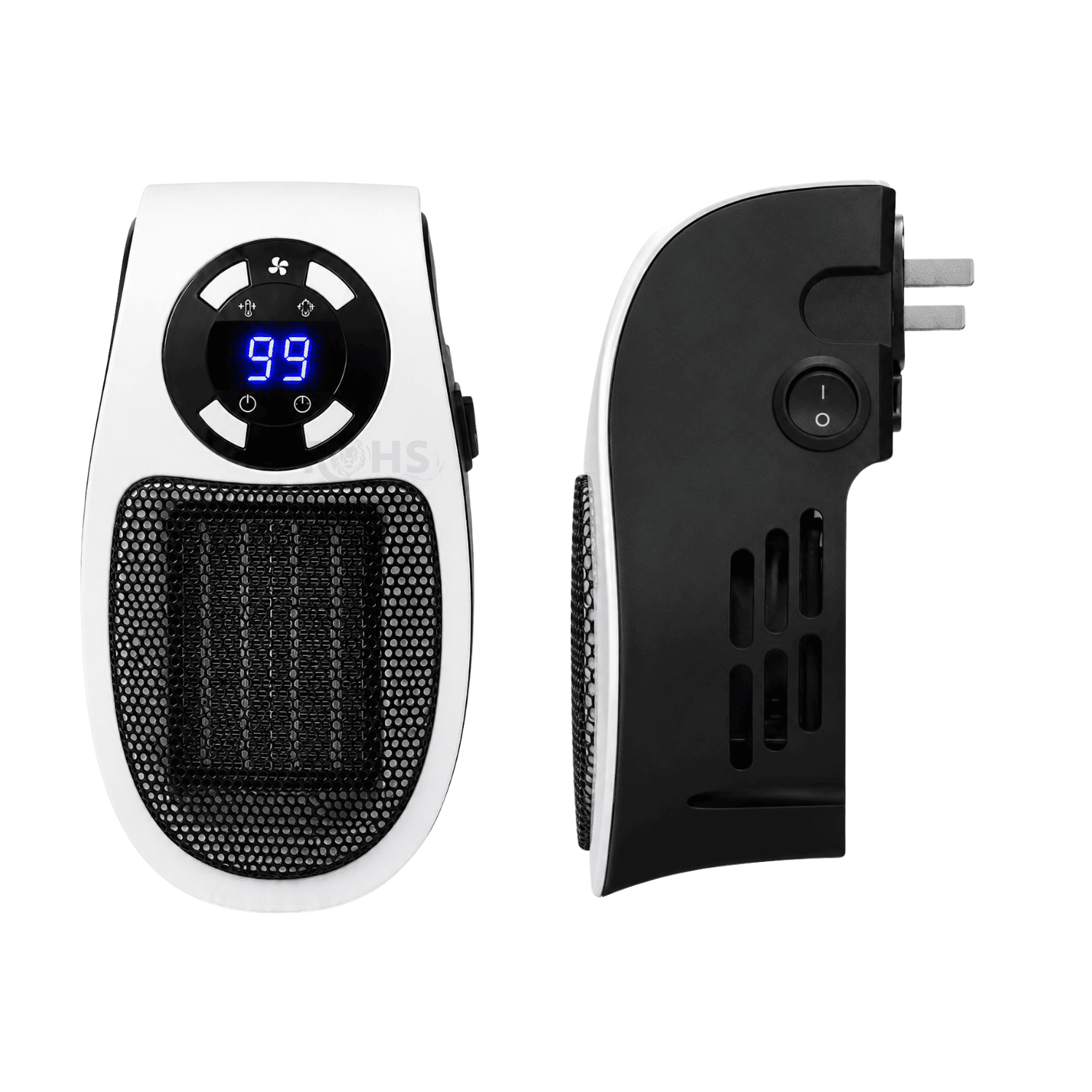 CALENTADOR ELÉCTRICO PORTÁTIL 500W CON PANTALLA DIGITAL CONTROL REMOTO Y TEMPORIZADOR - 8