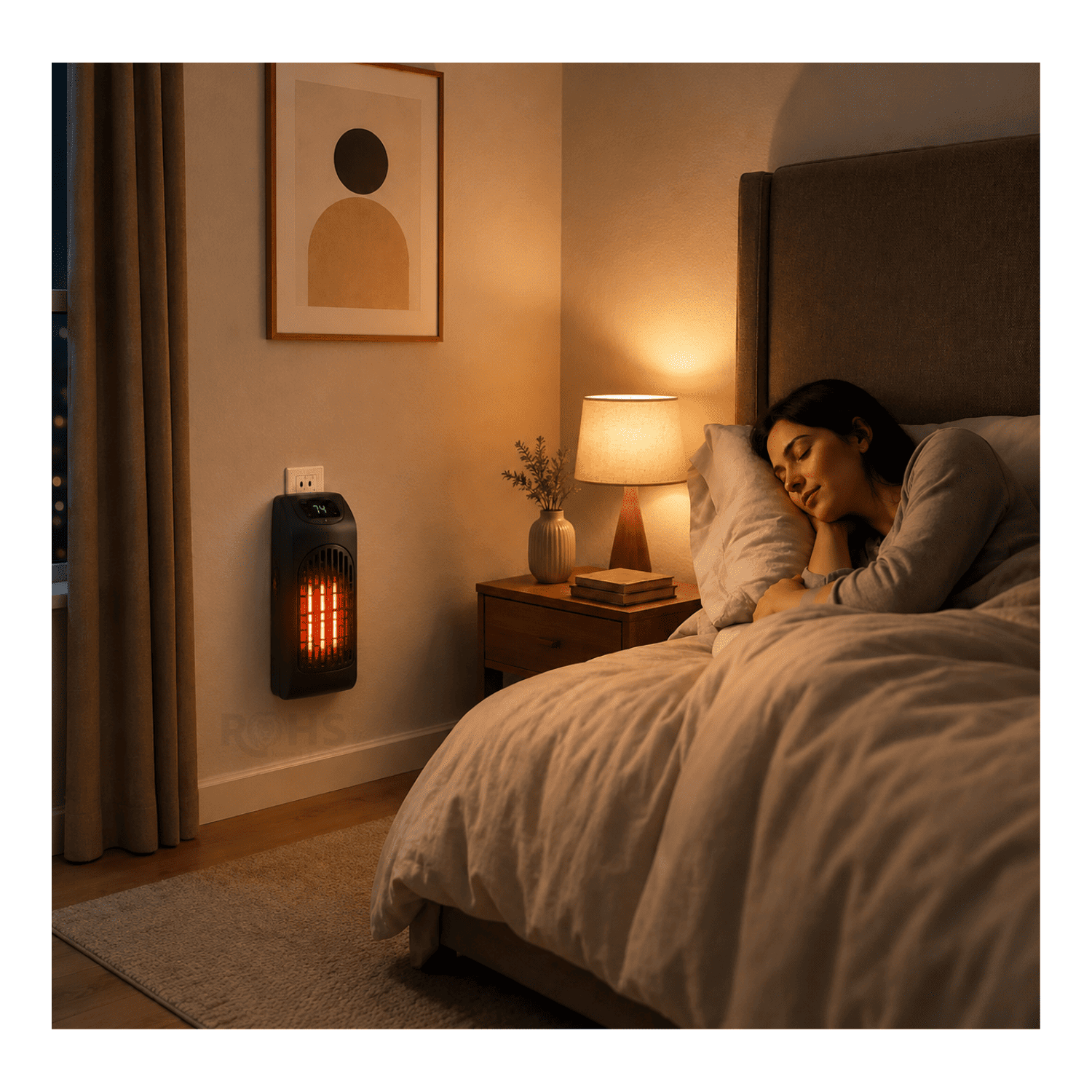 CALENTADOR ELÉCTRICO WARM AIR BLOWER 400W CON CONTROL REMOTO Y TEMPORIZADOR DIGITAL - 5