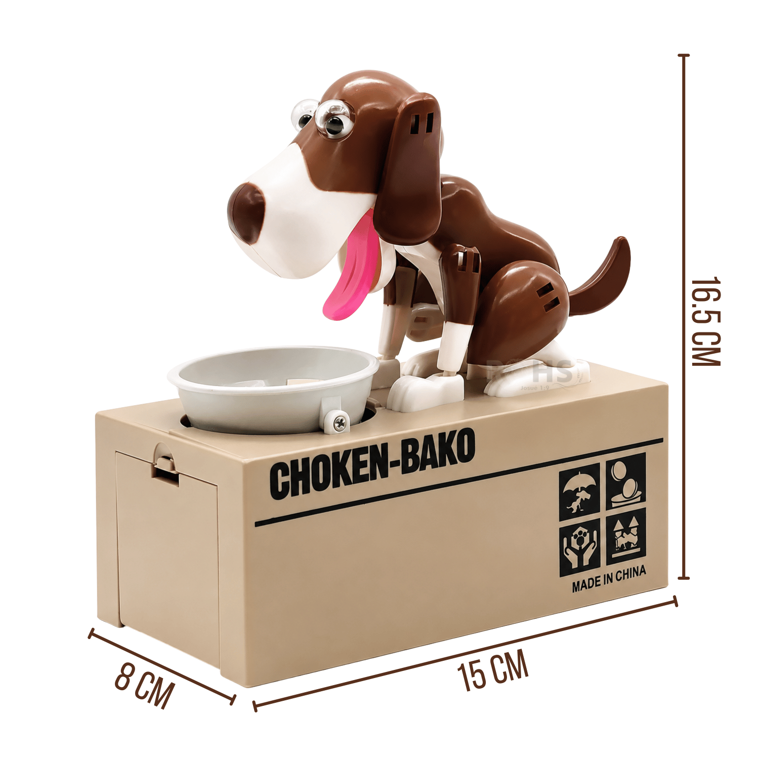 ALCANCÍA PERRITO AHORRADOR INTERACTIVO CHOKEN BAKO A PILAS - 3