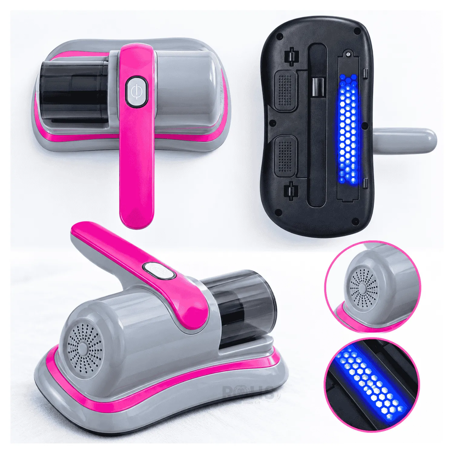 ASPIRADORA INALÁMBRICA ANTI ÁCAROS DE MANO CON LUZ UV PORTÁTIL PARA COLCHÓN Y SOFÁ - 2