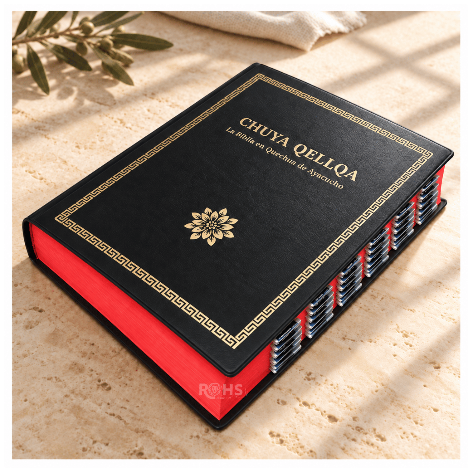 BIBLIA EN QUECHUA AYACUCHANO “CHUYA QELLQA” - TAPA NEGRA + PESTAÑAS E ÍNDICES - 3