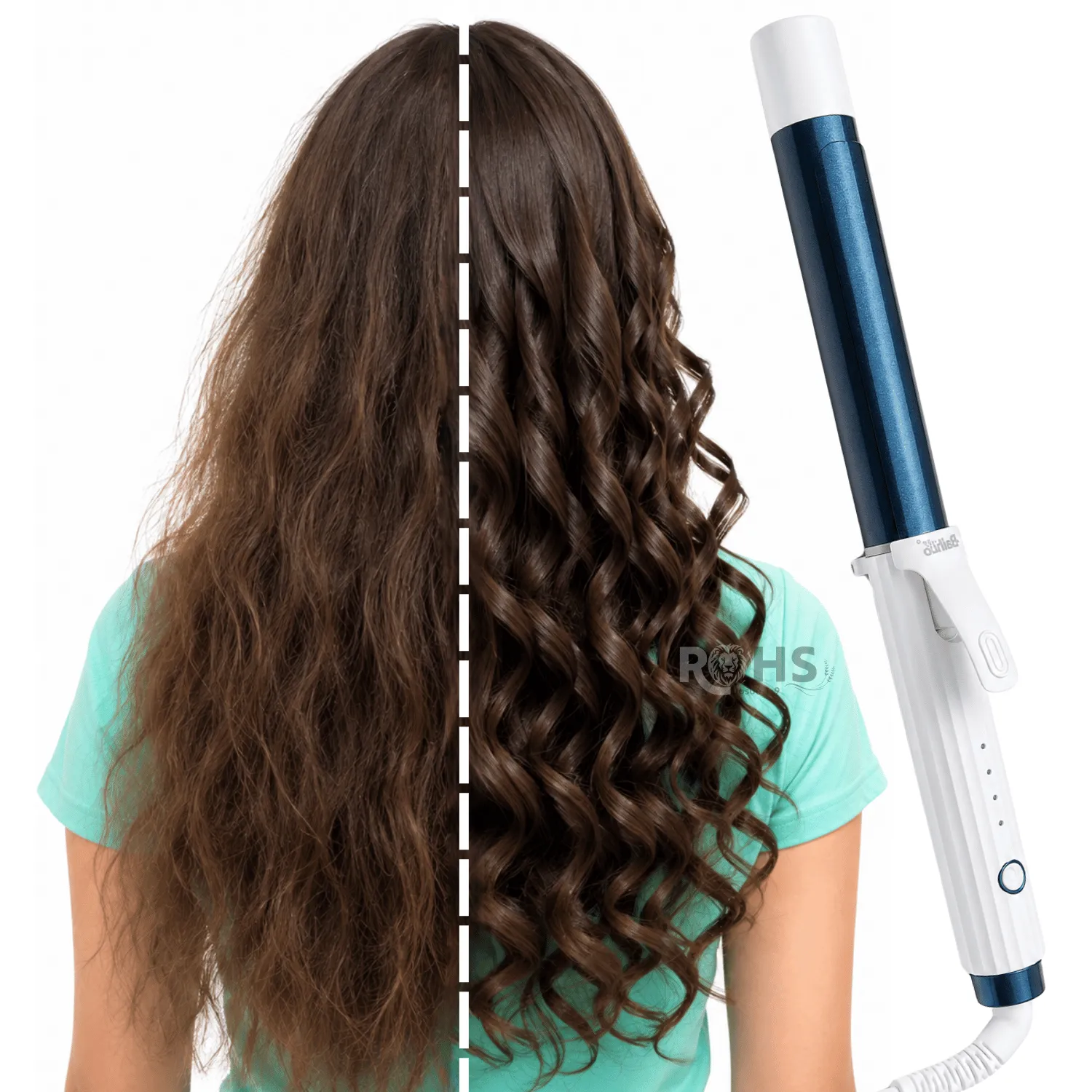 RIZADOR PORTÁTIL INALÁMBRICO BAIHUO MY-7560 CERÁMICO + ACCESORIOS - 4