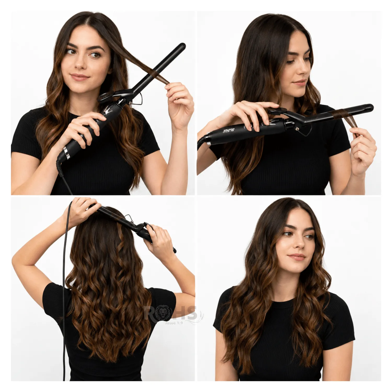 RIZADOR Y ONDULADOR DE CABELLO BAIHUO CITY MY-7188 - CERÁMICO, TEMPERATURA AJUSTABLE, NEGRO - 6