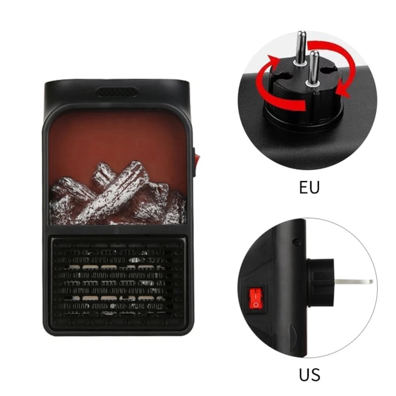 ESTUFA ELÉCTRICO 3D FLAME HEATER 900 WATTS - 3