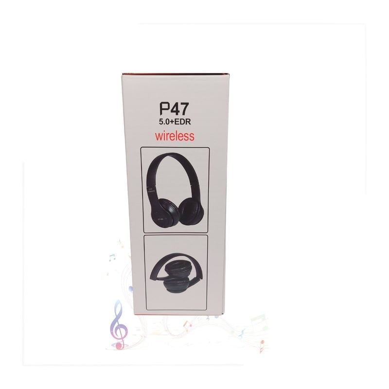 AUDÍFONOS P47 INALÁMBRICO BLUETOOTH - 5