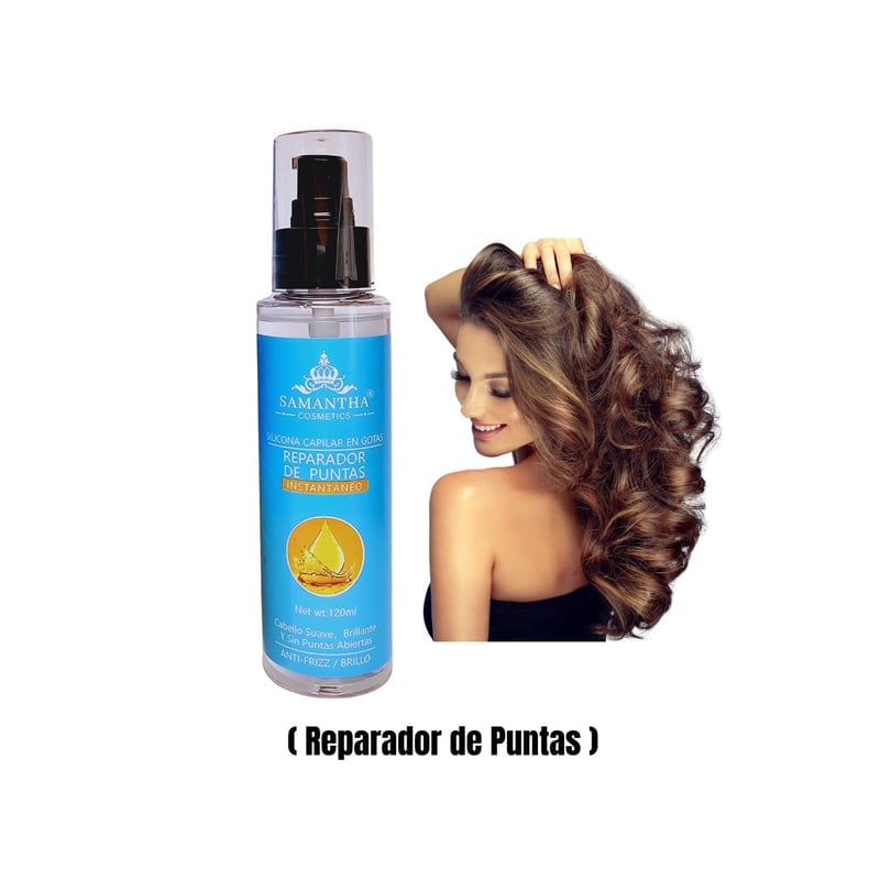 SILICONA CAPILAR OEM 120ML EN GOTAS REPARADOR PUNTAS INSTANTÁNEO - 2