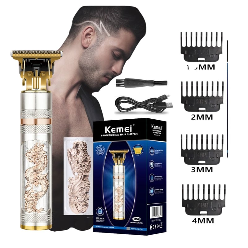 MÁQUINA TRIMMER KEMEI CORTADOR DE PELO Y BARBA - 1