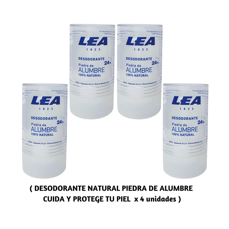 DESODORANTE BARRA OEM PIEDRA DE ALUMBRE 4 UNIDADES - 1