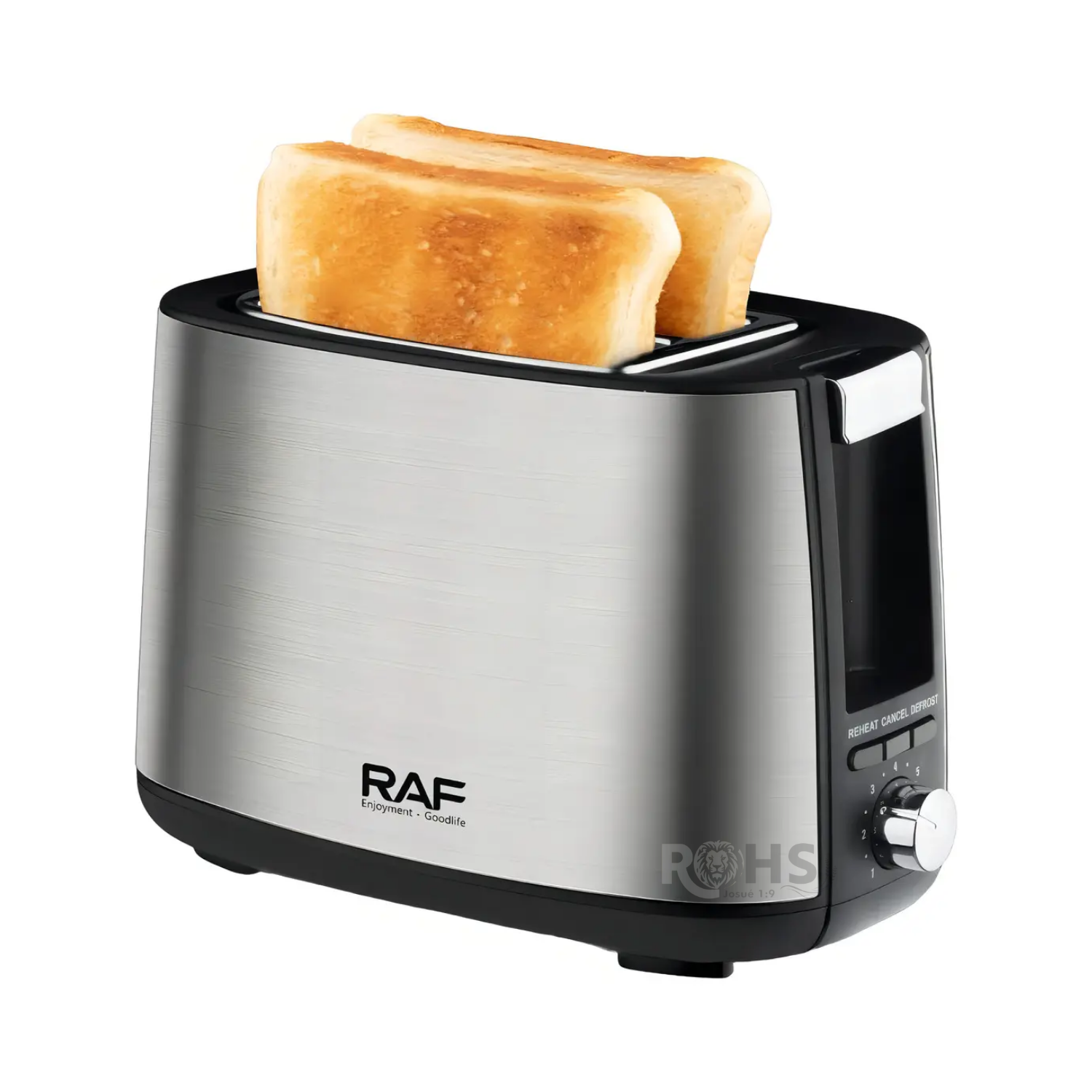 TOSTADORA ELÉCTRICA RAF 750W DE 2 RANURAS CON CONTROL DE TOSTADO - 5