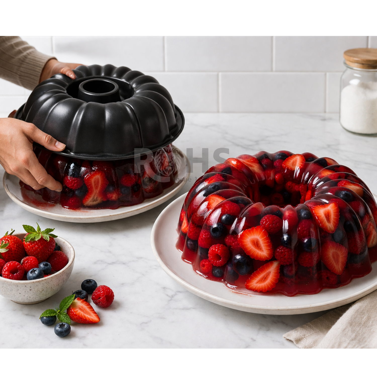 MOLDE PARA QUEQUE TIPO BUNDT DE METAL 23 CM - 5