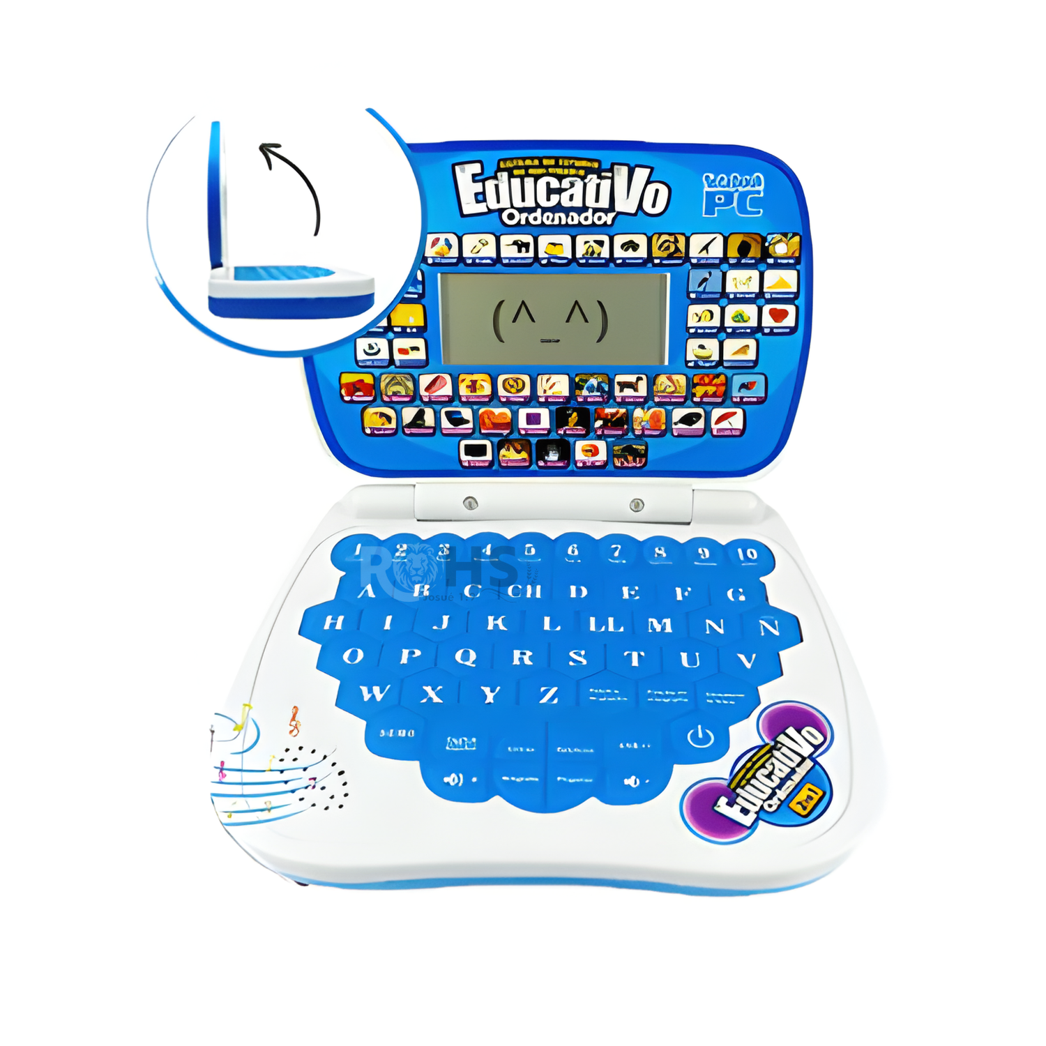 MINI LAPTOP EDUCATIVA BILINGÜE PARA NIÑOS ESPAÑOL - INGLES - 3