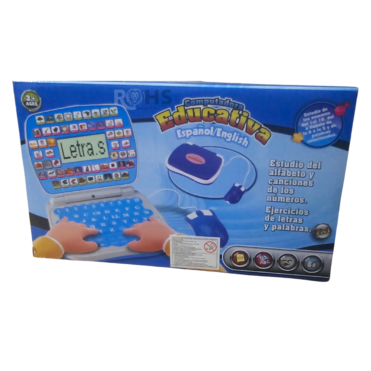 MINI LAPTOP EDUCATIVA BILINGÜE PARA NIÑOS ESPAÑOL - INGLES - 7