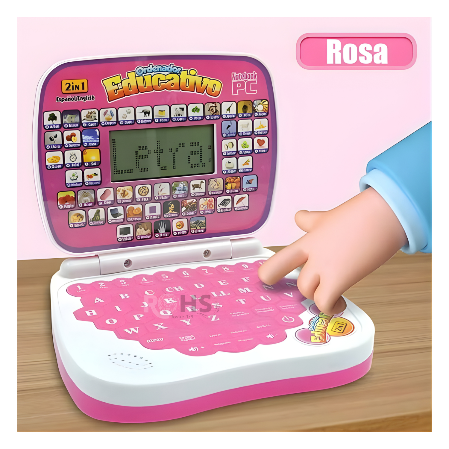 MINI LAPTOP EDUCATIVA BILINGÜE ESPAÑOL - INGLÉS PARA NIÑAS - 3