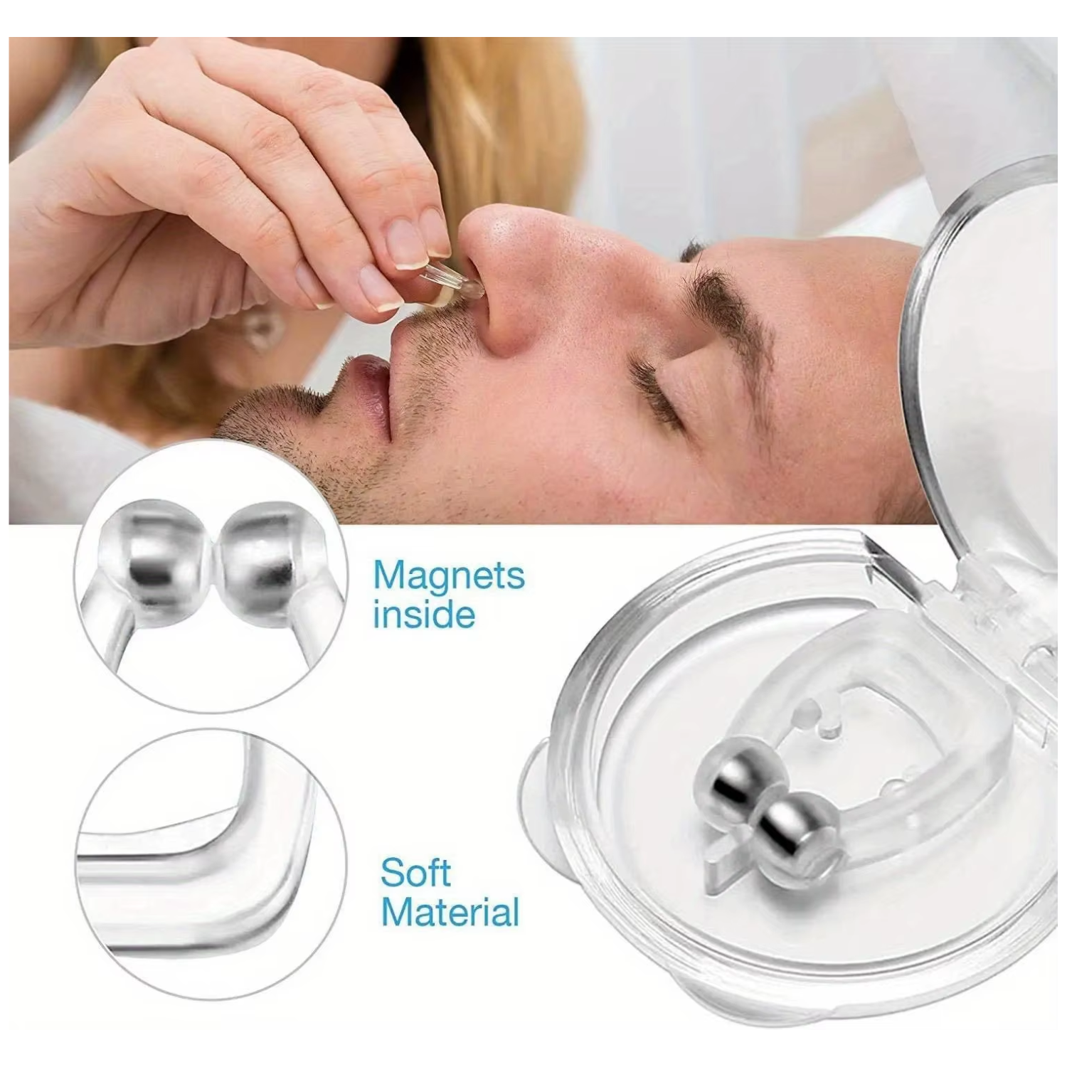 4 CLIP NASAL ANTIRRONQUIDOS PARA DEJAR DE RONCAR - 5
