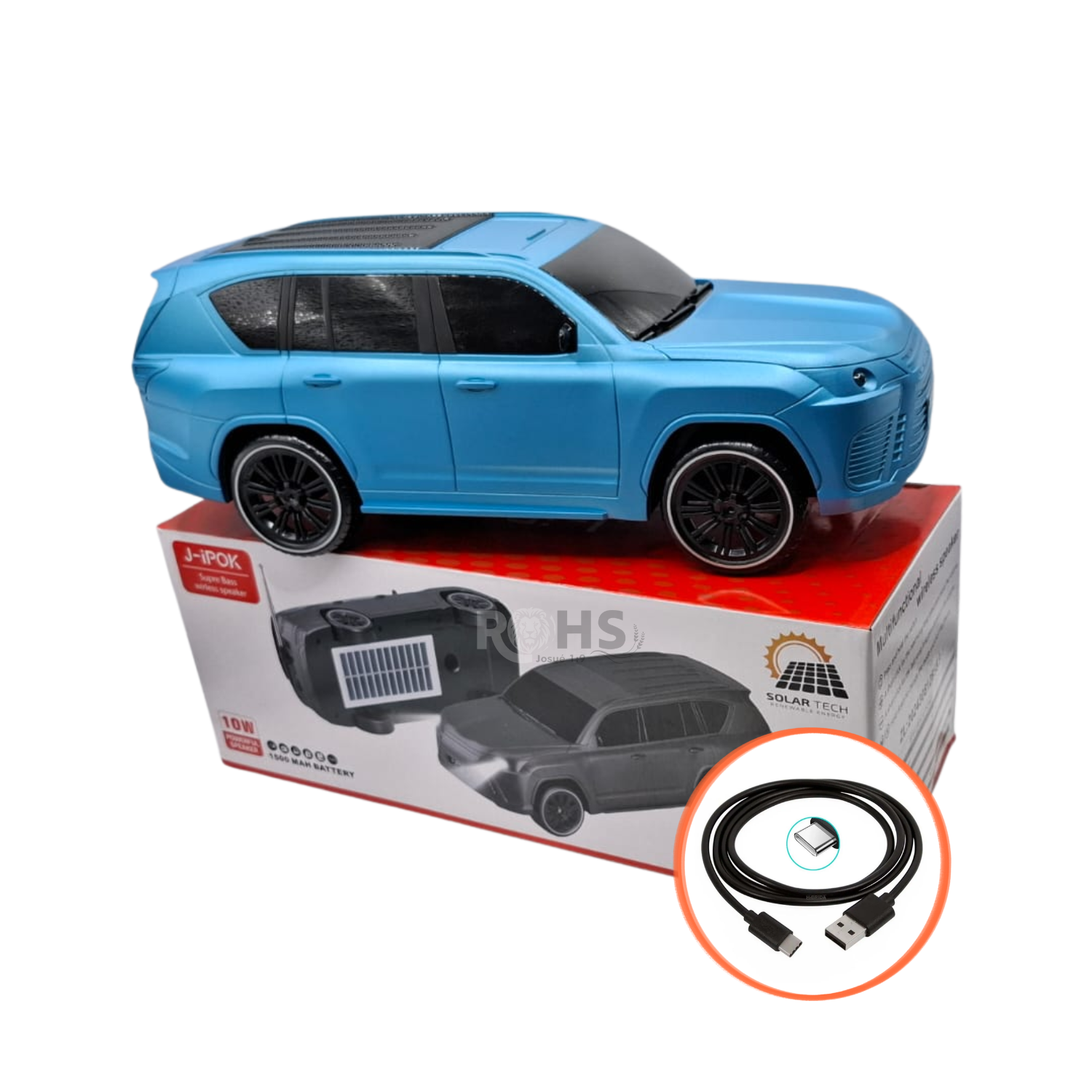 PARLANTE PORTÁTIL INALÁMBRICO J-IPOK P368 AZUL - 2