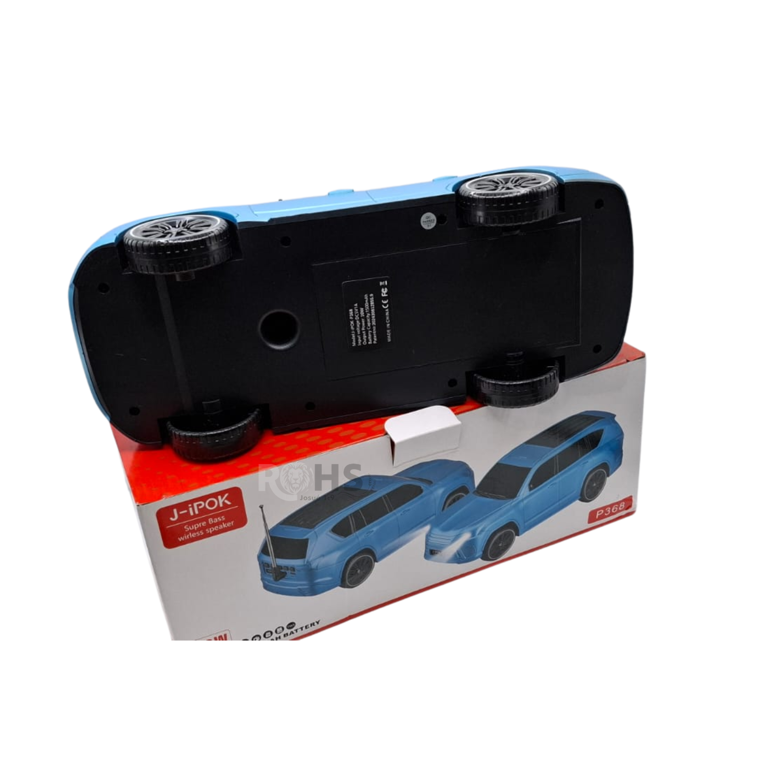 PARLANTE PORTÁTIL INALÁMBRICO J-IPOK P368 AZUL - 3