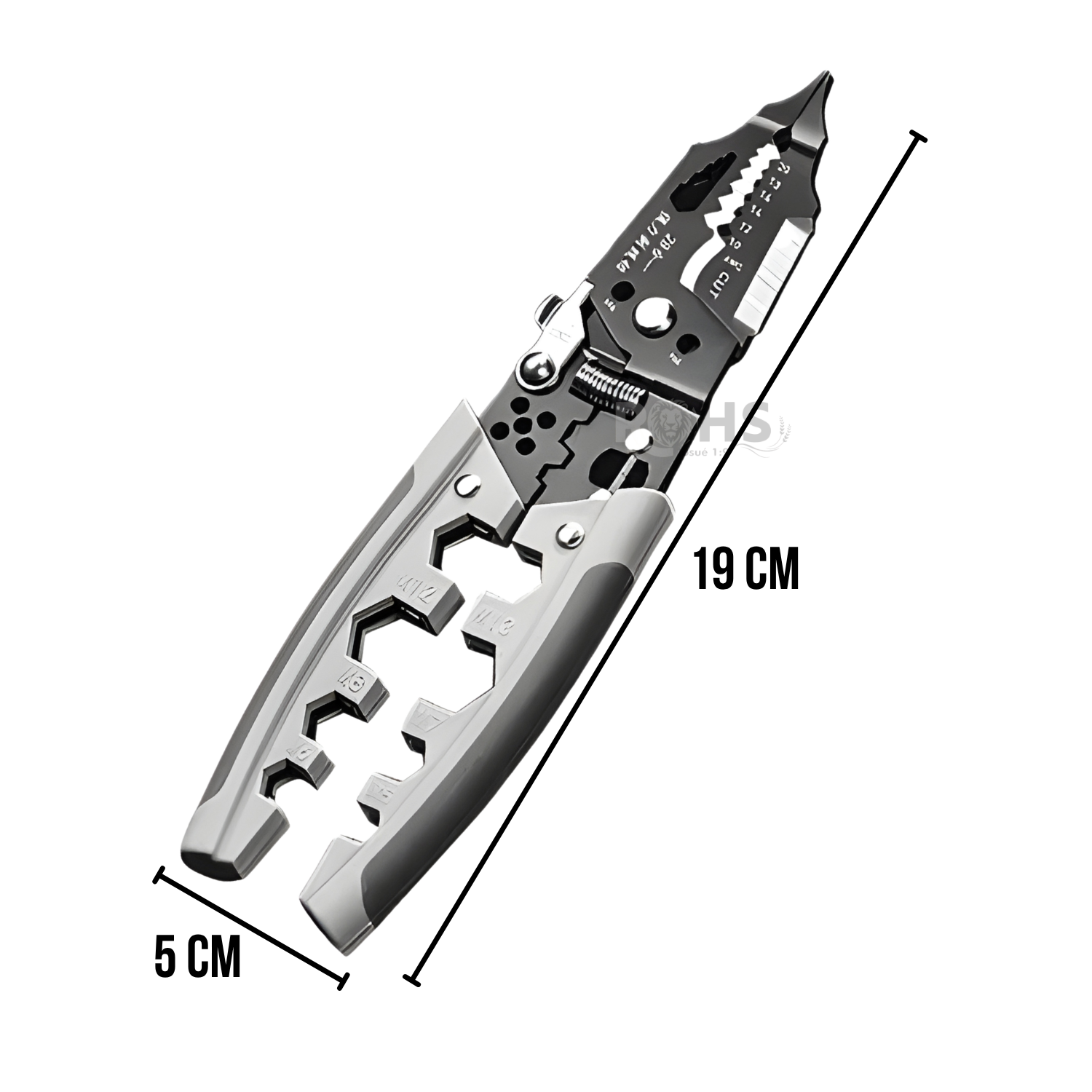 ALICATE MULTIFUNCIONAL PELACABLES CON CORTADOR Y CRIMPADORA - 3