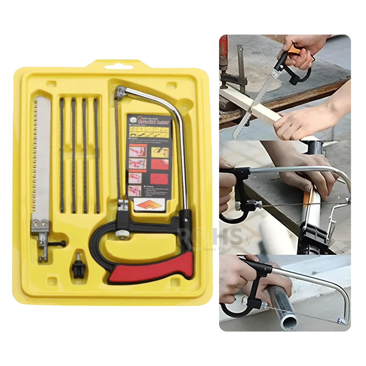 MINI SIERRA MULTIFUNCIONAL MANUAL CON SEGUETA Y HOJAS INTERCAMBIABLES - 3