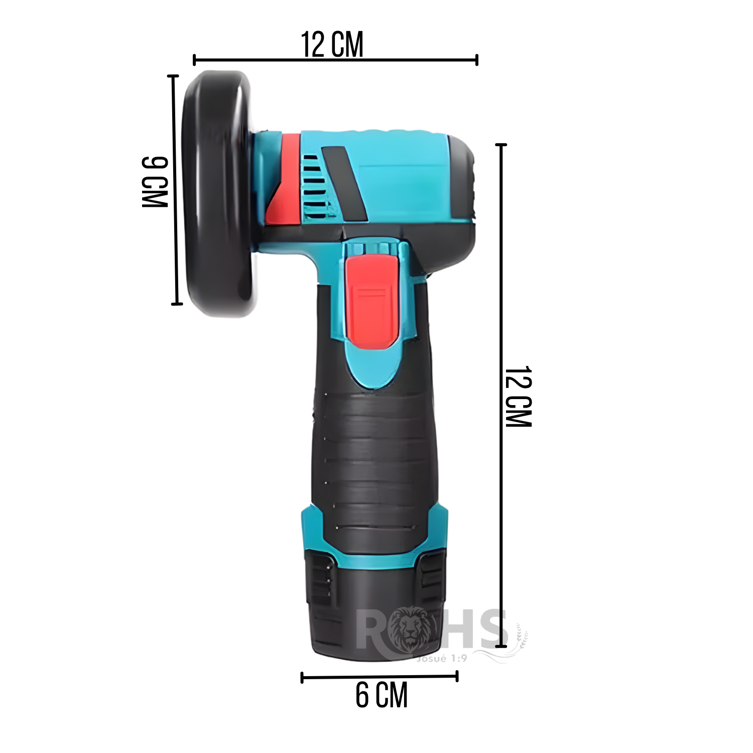 MINI AMOLADORA INALÁMBRICA RECARGABLE CON DISCOS DE CORTE Y BATERÍAS - 4