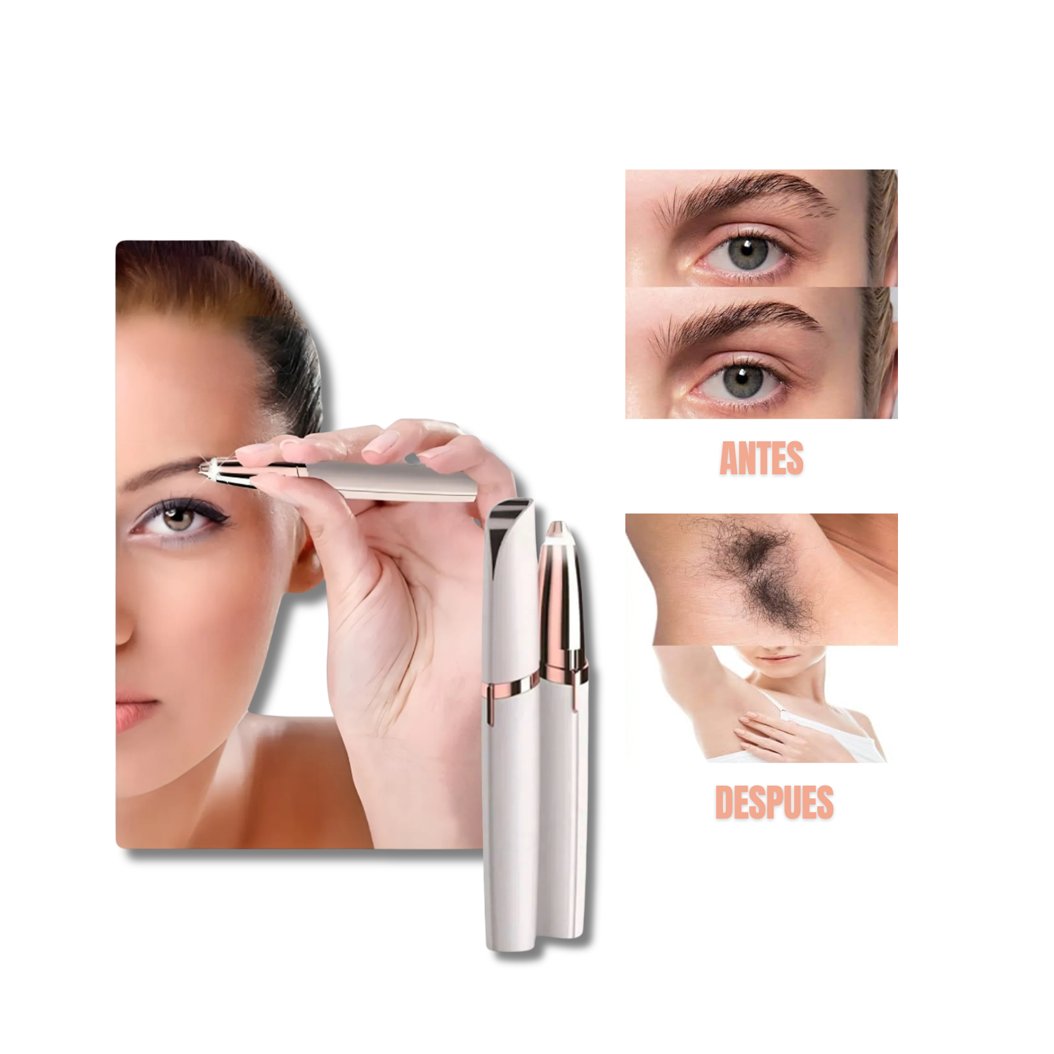 DEPILADOR DE CEJAS RECARGABLE - PRECISIÓN PERFECTA - 1