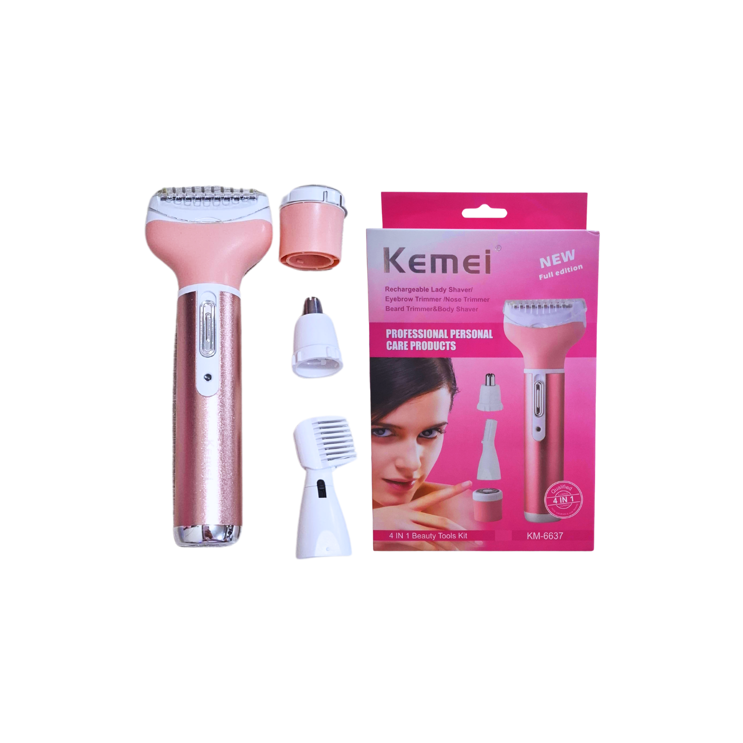 DEPILADORA PARA DAMA KEMEI 4 EN 1 - 2