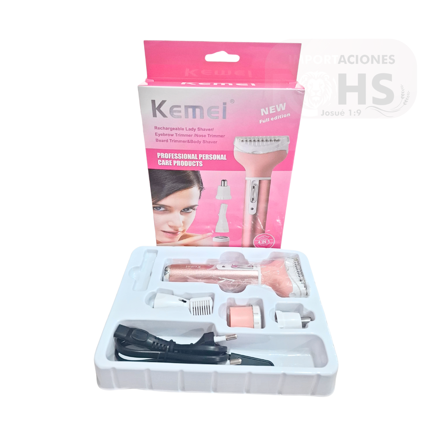 DEPILADORA PARA DAMA KEMEI 4 EN 1 - 5