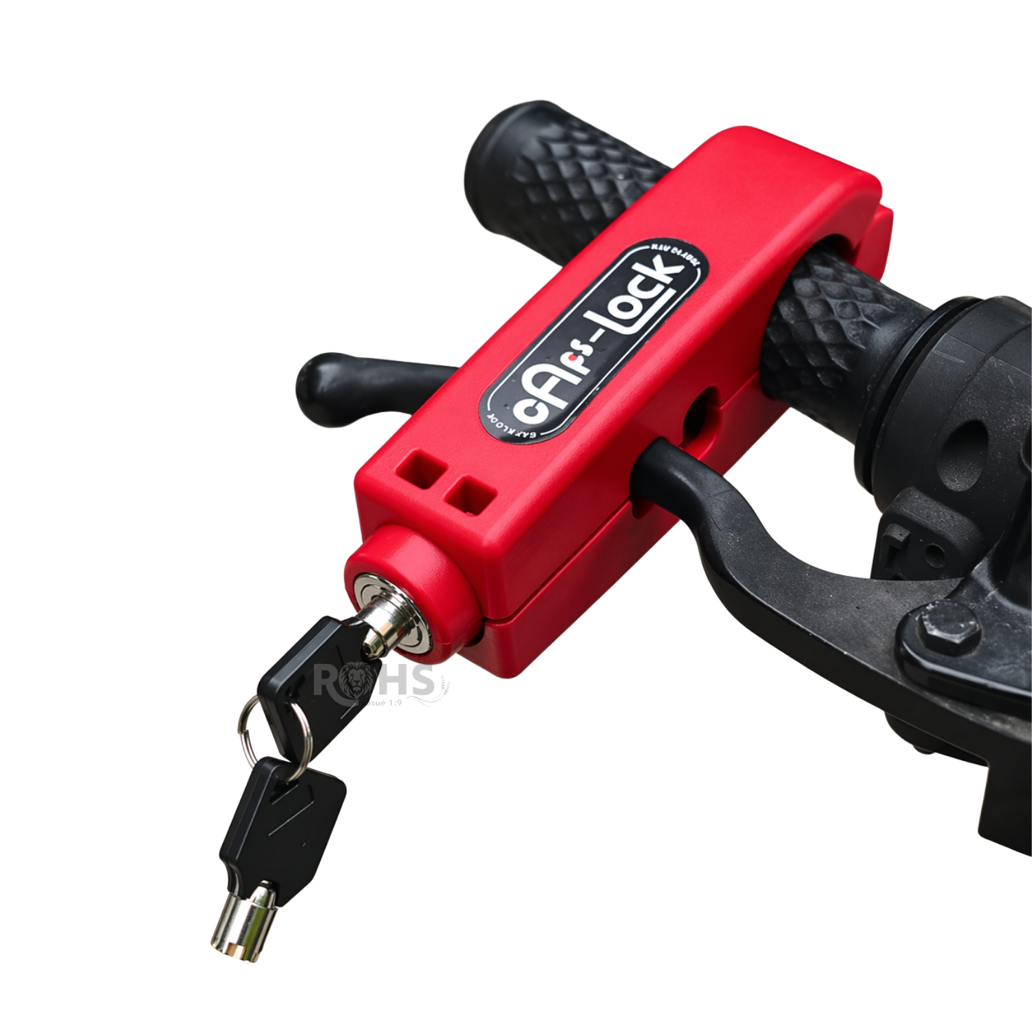 CANDADO ANTIRROBO PARA MOTO – BLOQUEO DE ACELERADOR ROJO - 5