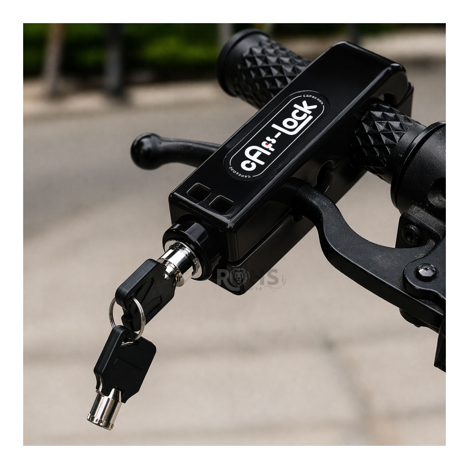 CANDADO ANTIRROBO PARA MOTO – BLOQUEO DE ACELERADOR NEGRO - 4